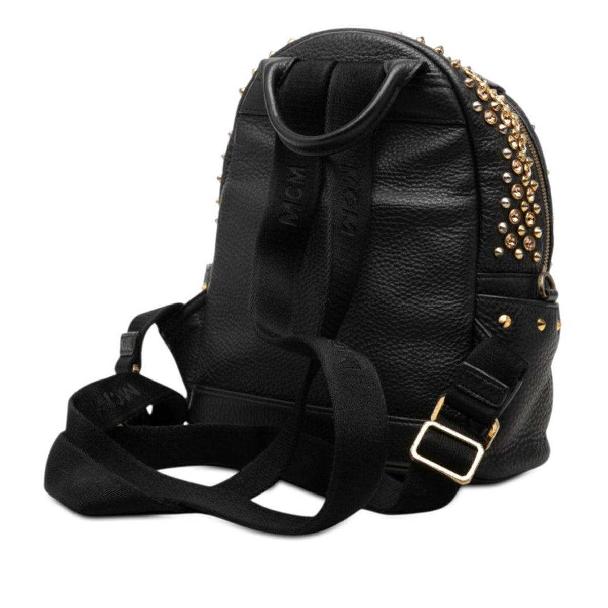 Mcm Visetos Black Leather Backpack (Pre-Owned)