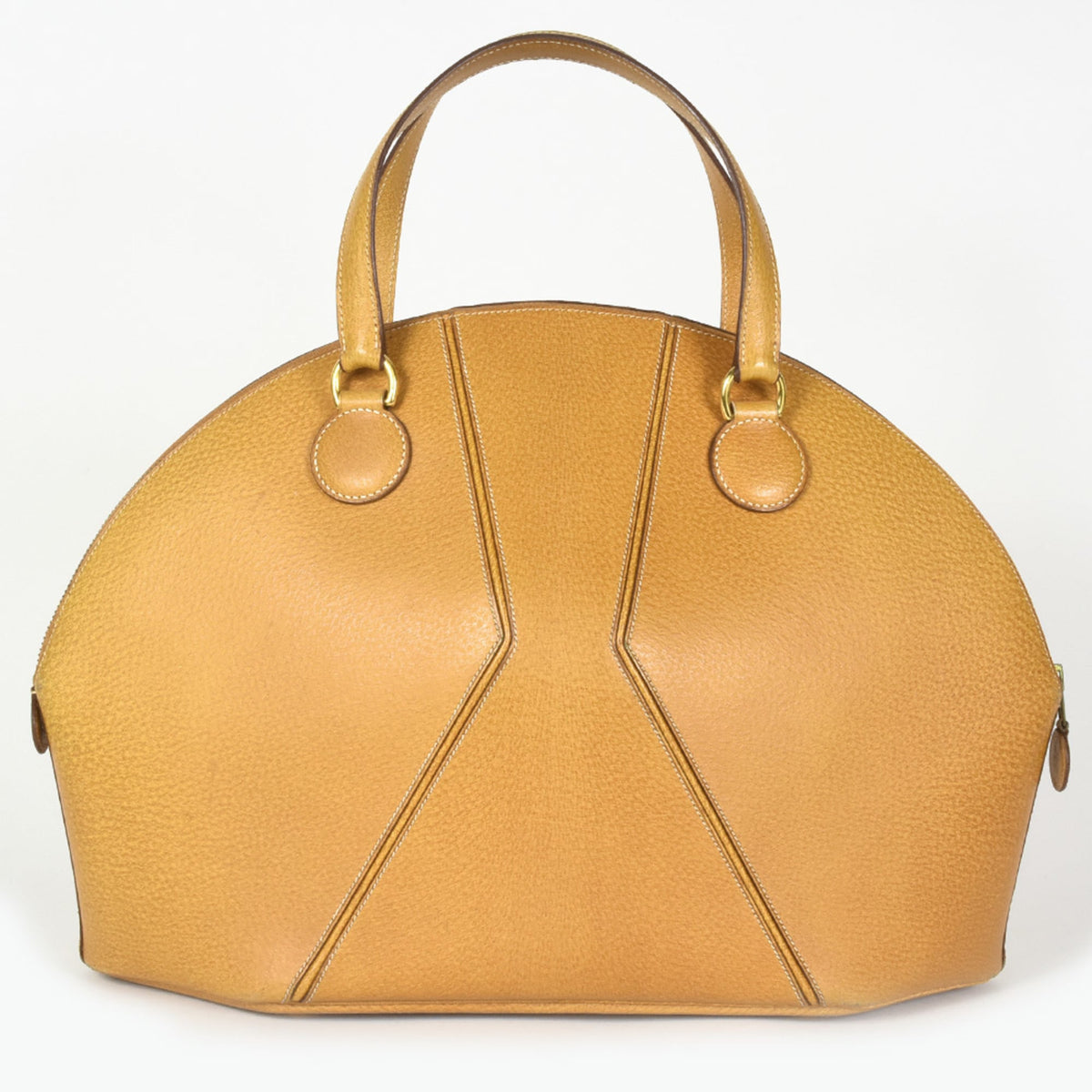 Hermes Natural Leather Handbag (Pre-Owned)