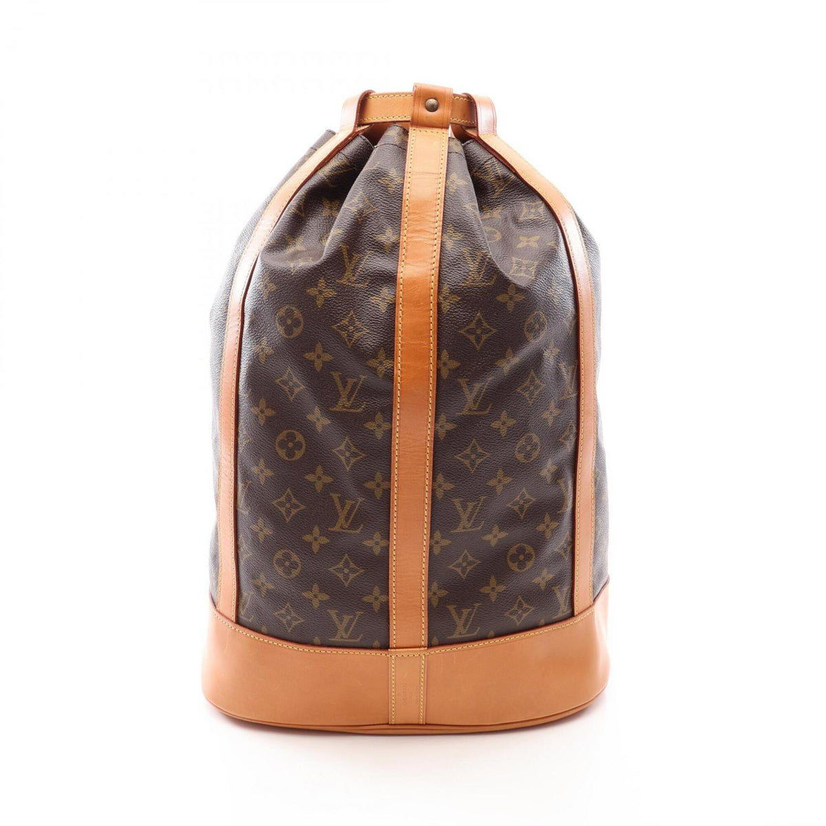 Louis Vuitton Brown Monogram Coated Canvas Leather Handbag Shoulder Bag (Pre-Owned)