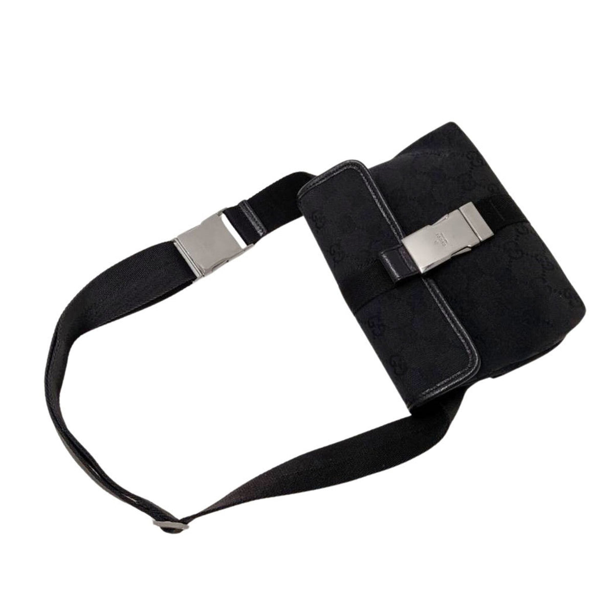 Gucci Black Gg Canvas Handbag Sling Bag (Pre-Owned)