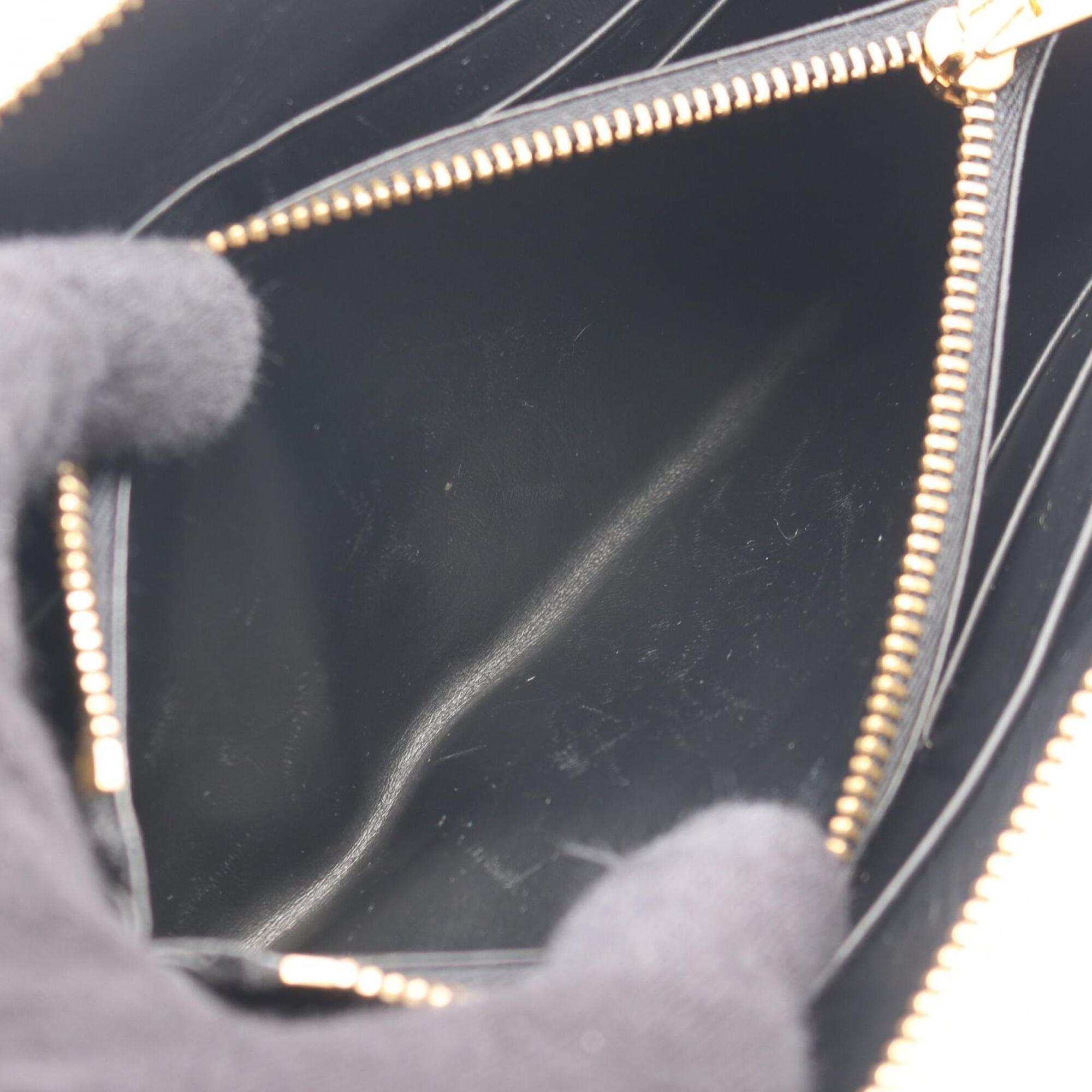 Loewe Blue Leather Long Wallet (Bi-Fold) (Pre-Owned)