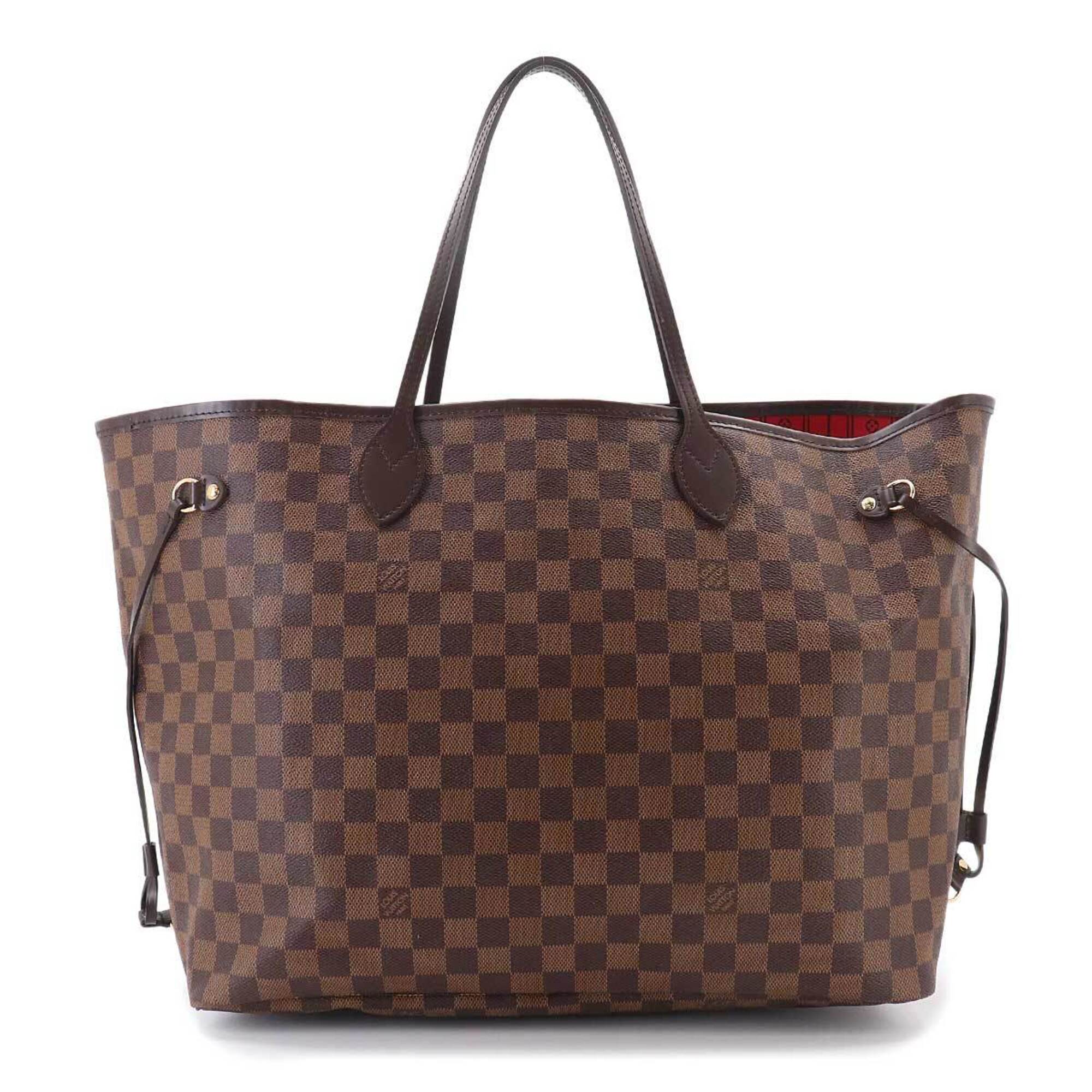 Louis Vuitton Cerise Damier Canvas Ebene Faux Leather Handbag Tote Bag (Pre-Owned)
