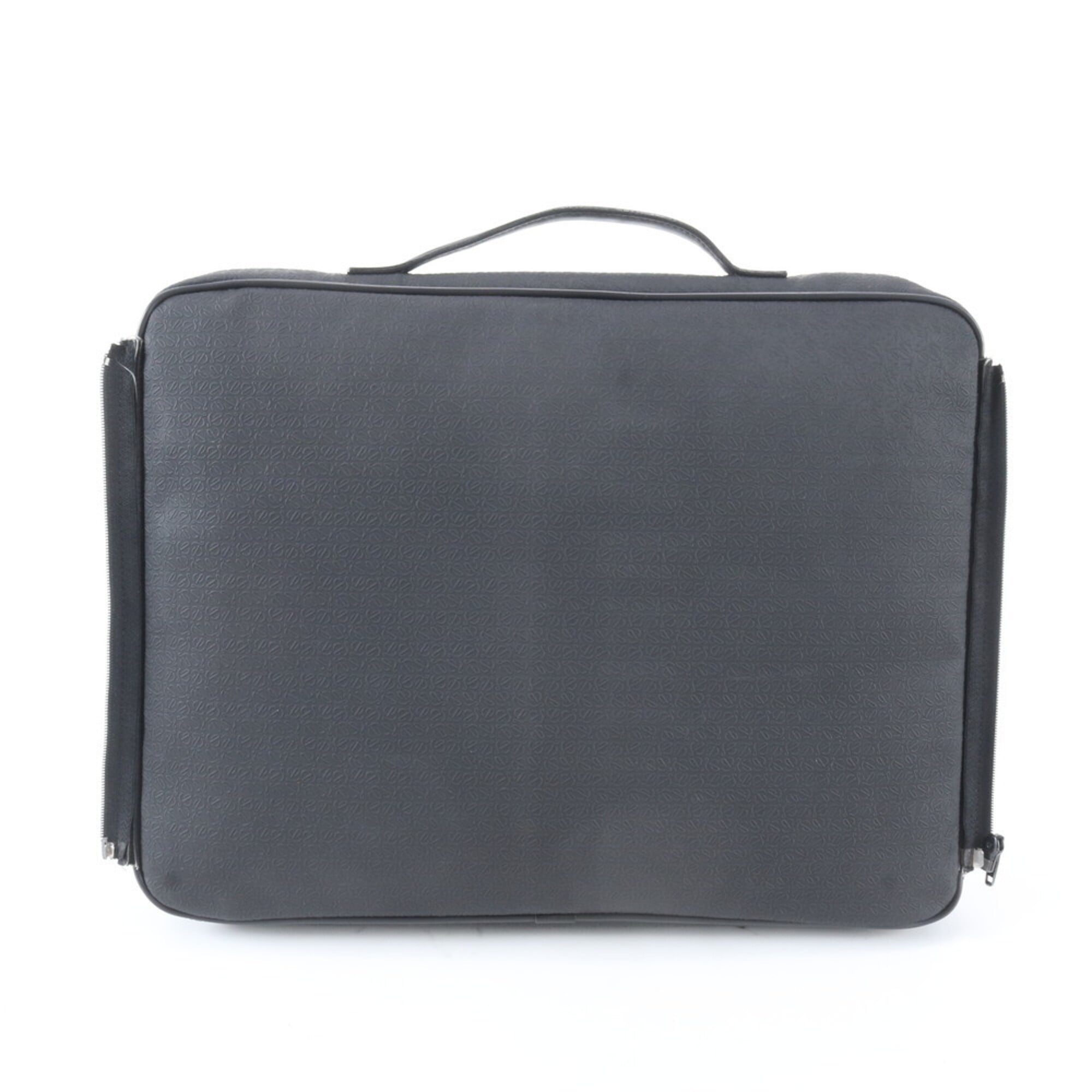 Loewe Black Leather Coated Canvas Briefcase (Pre-Owned)