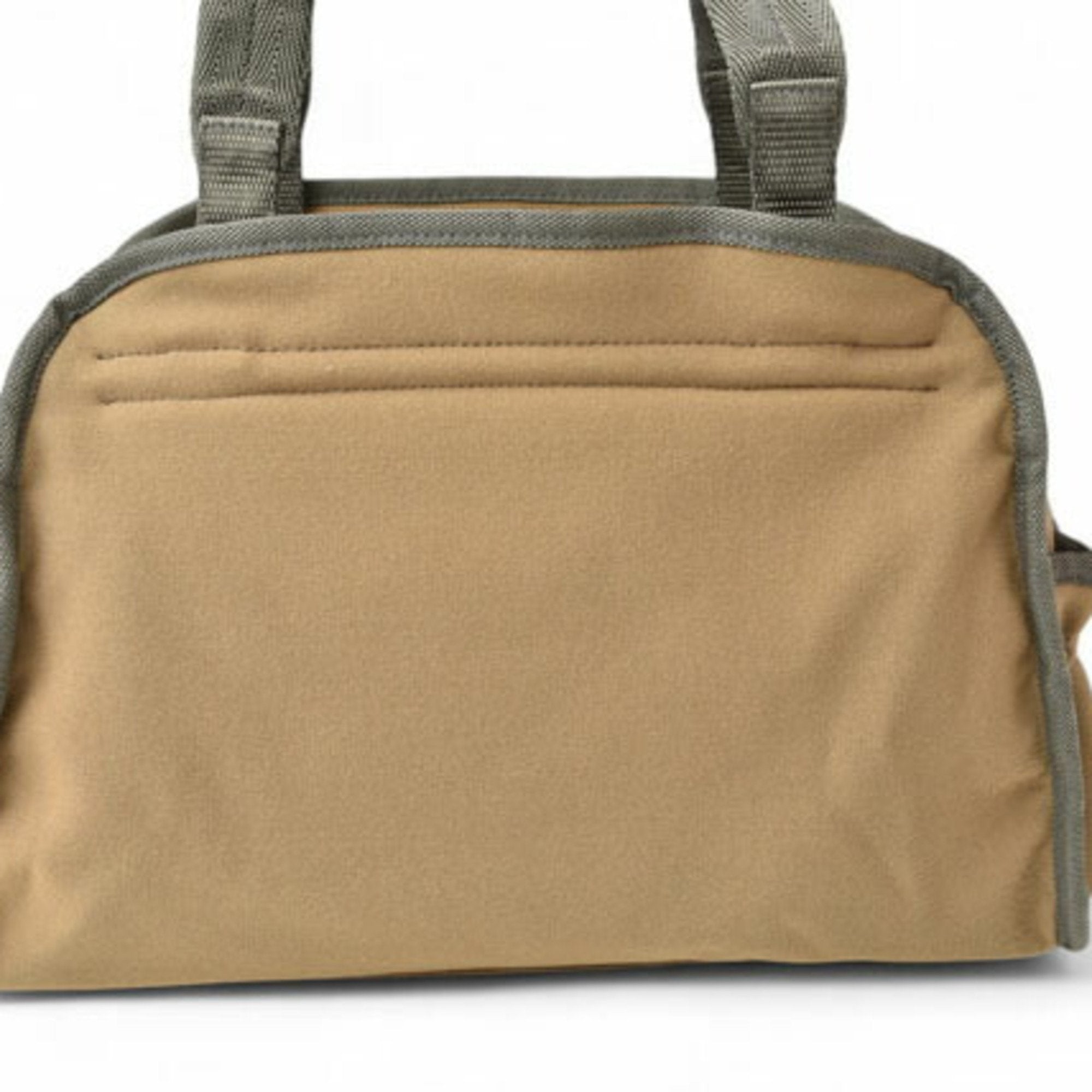 Pradasports Light Brown Canvas Nylon Boston Bag Handbag (Pre-Owned)