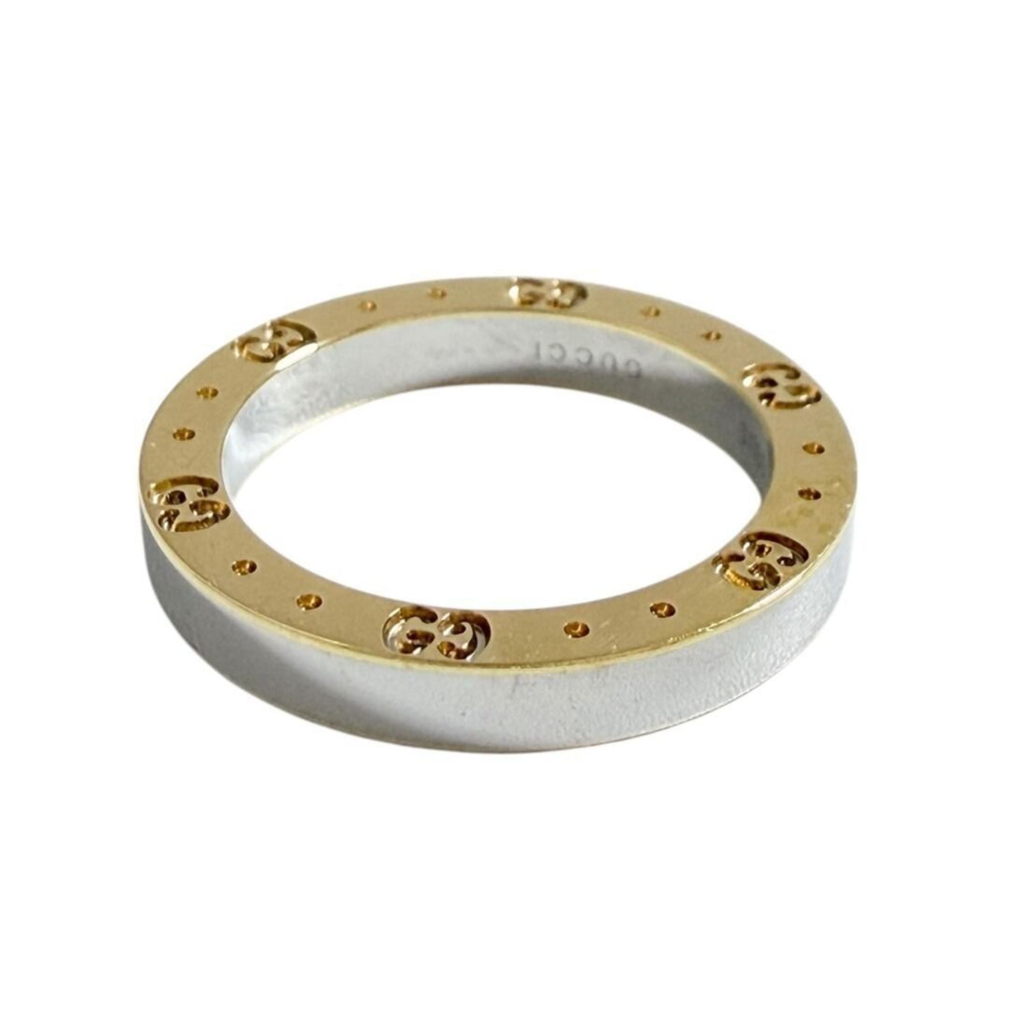 Gucci Yellow Gold (18K) Stainless Steel Band Ring (Pre-Owned)