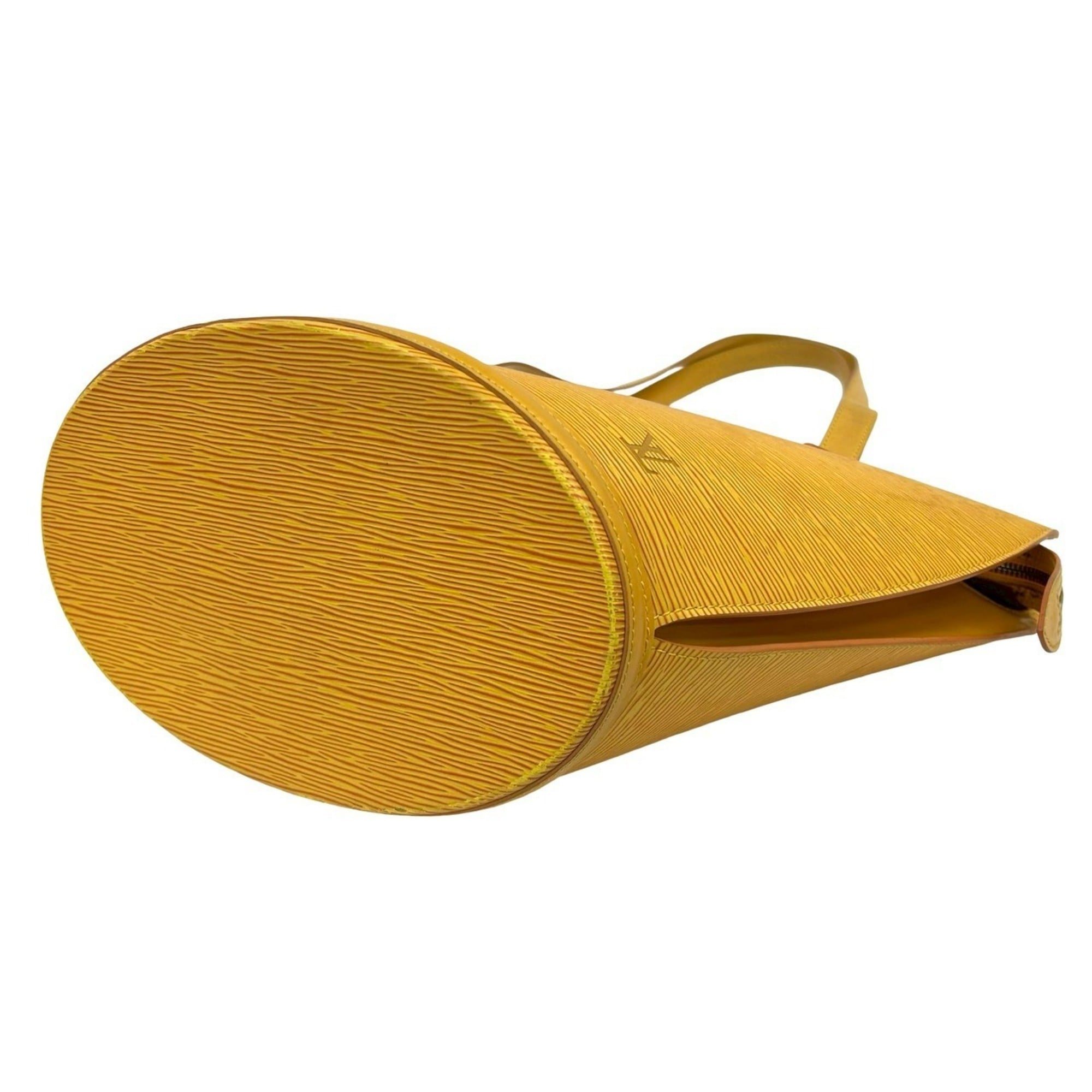 Louis Vuitton Yellow Leather Tote Bag (Pre-Owned)