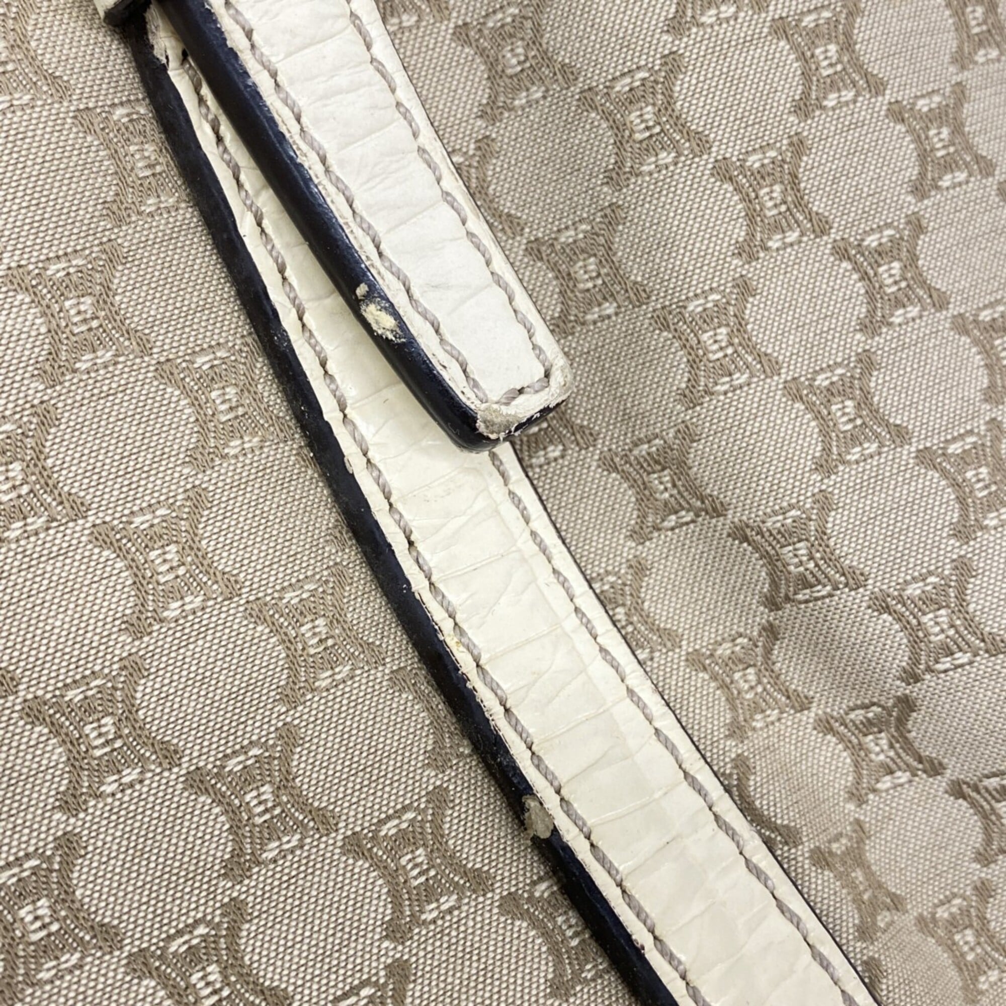 Celine Beige Nylon Canvas Tote Bag (Pre-Owned)