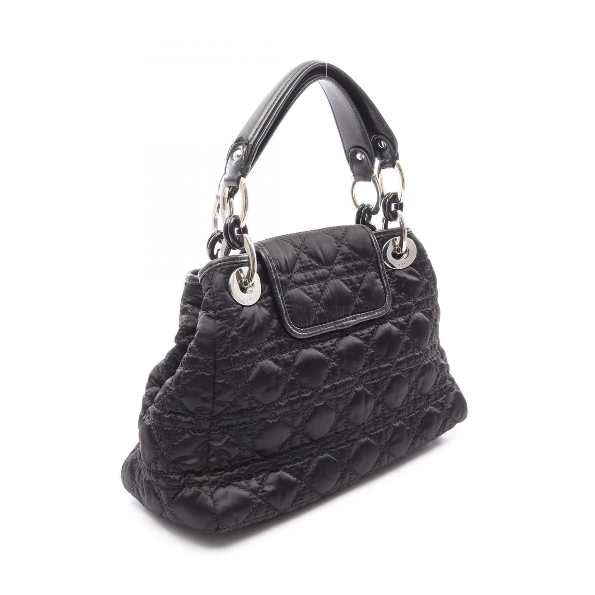 Christian Dior Black Nylon Leather Handbag (Pre-Owned)