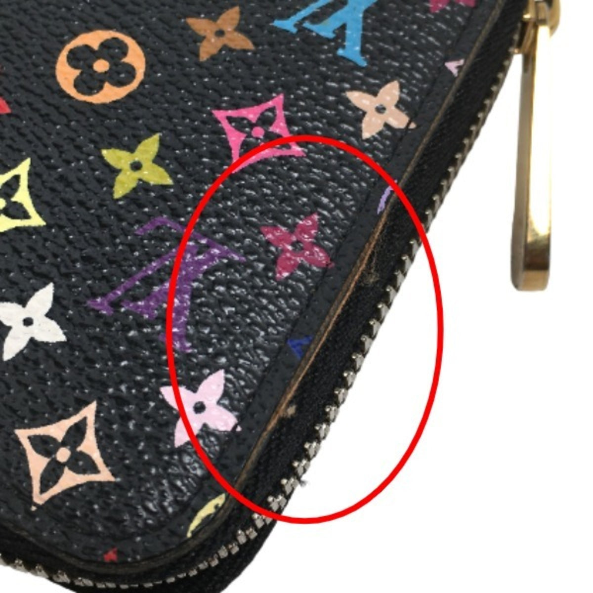 Louis Vuitton Multi-Color Noir Long Wallet (Bi-Fold) (Pre-Owned)
