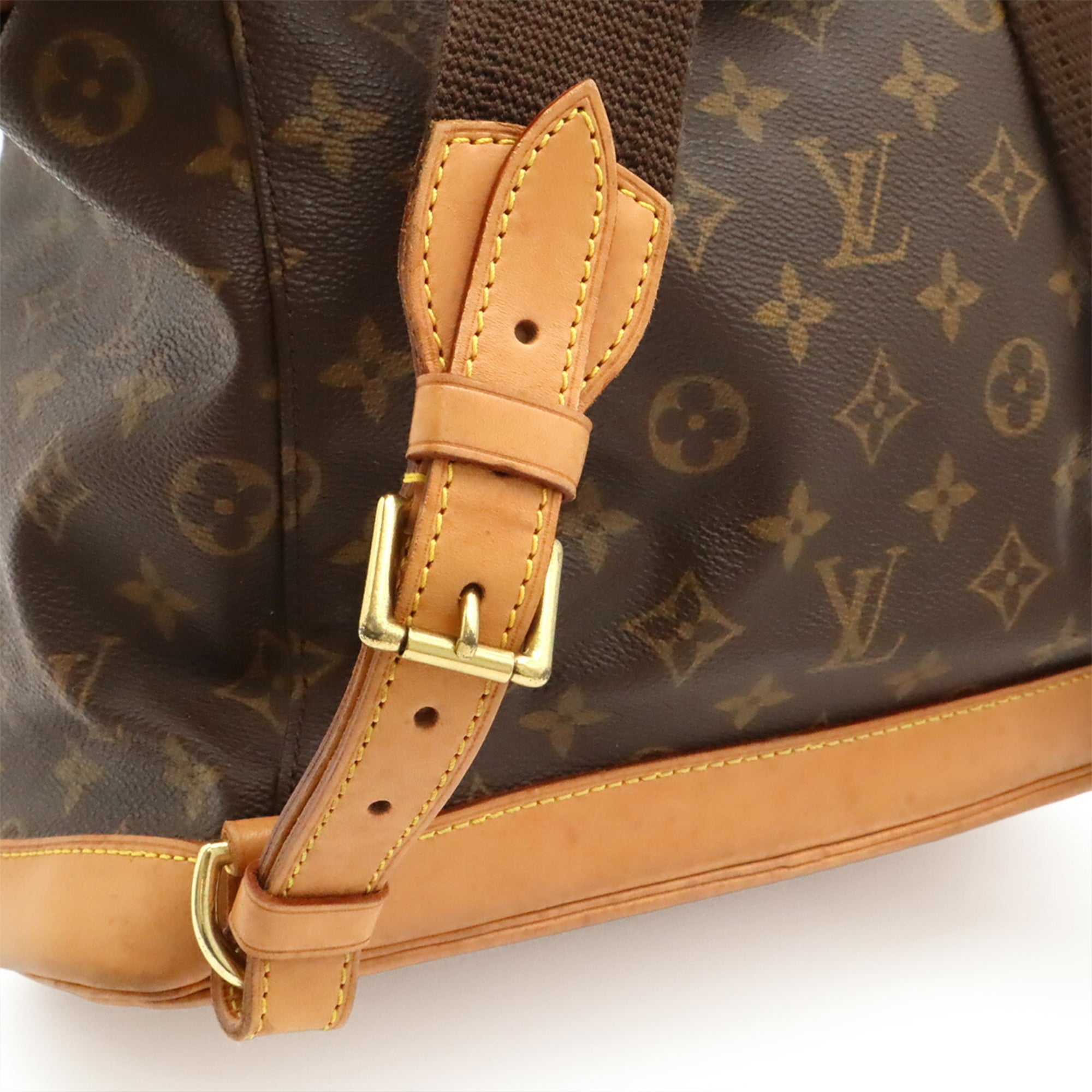 Louis Vuitton Brown Monogram Canvas Backpack Shoulder Bag (Pre-Owned)