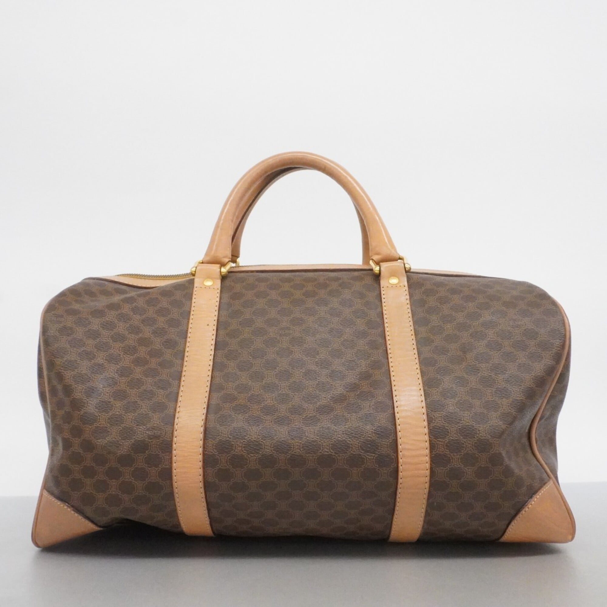 Celine Brown Pvc Boston Bag (Pre-Owned)