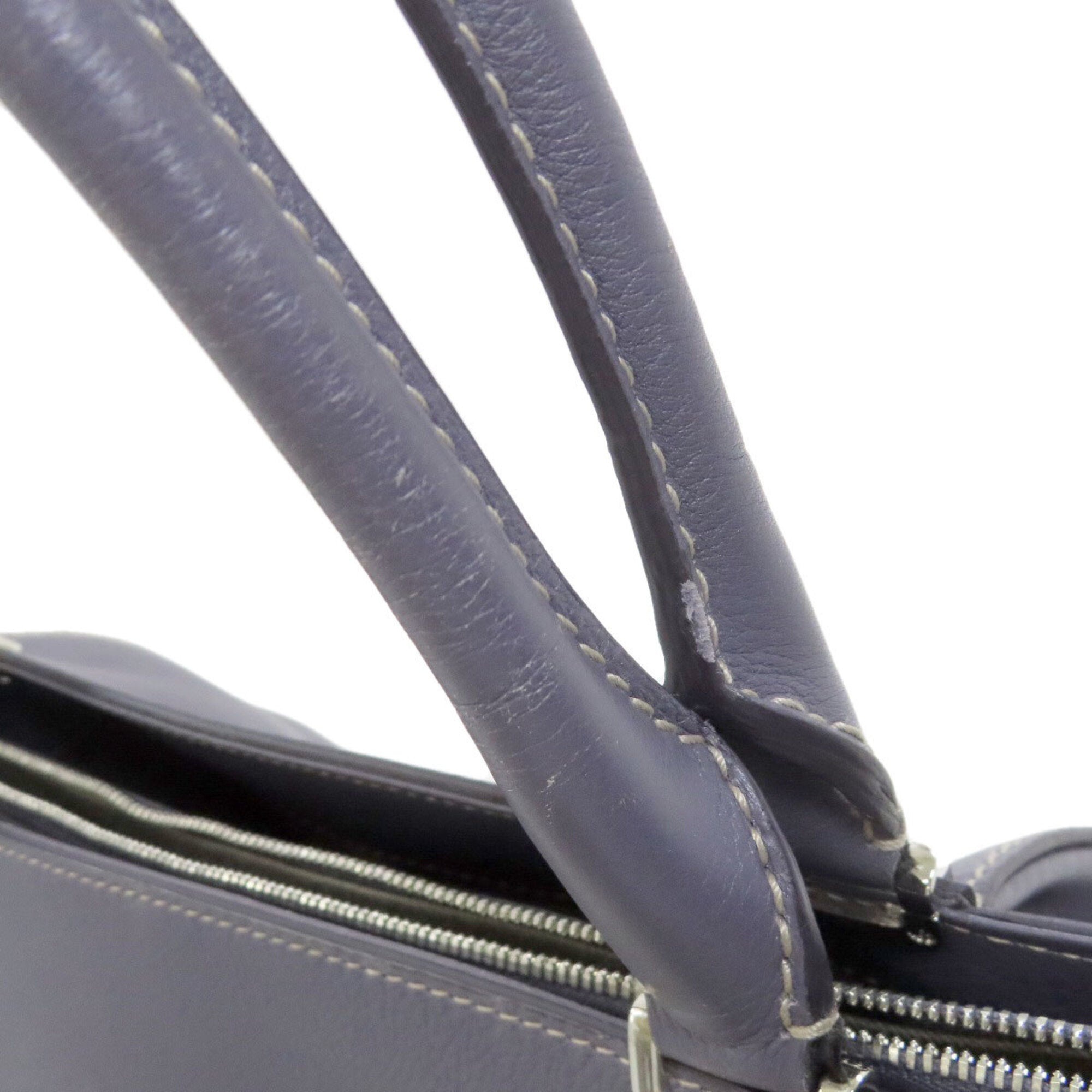 Cartier Blue Leather Tote Bag (Pre-Owned)