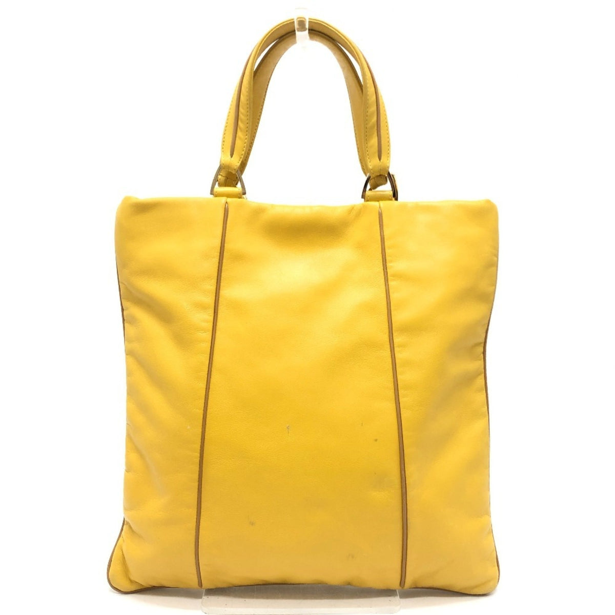 Loewe Yellow Leather Handbag Tote Bag (Pre-Owned)