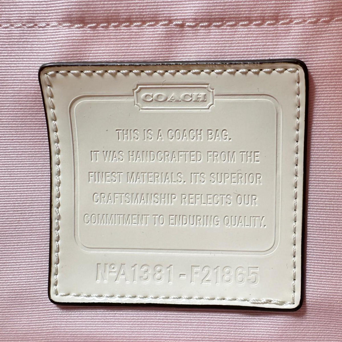 Coach Beige Canvas Handbag Tote Bag (Pre-Owned)