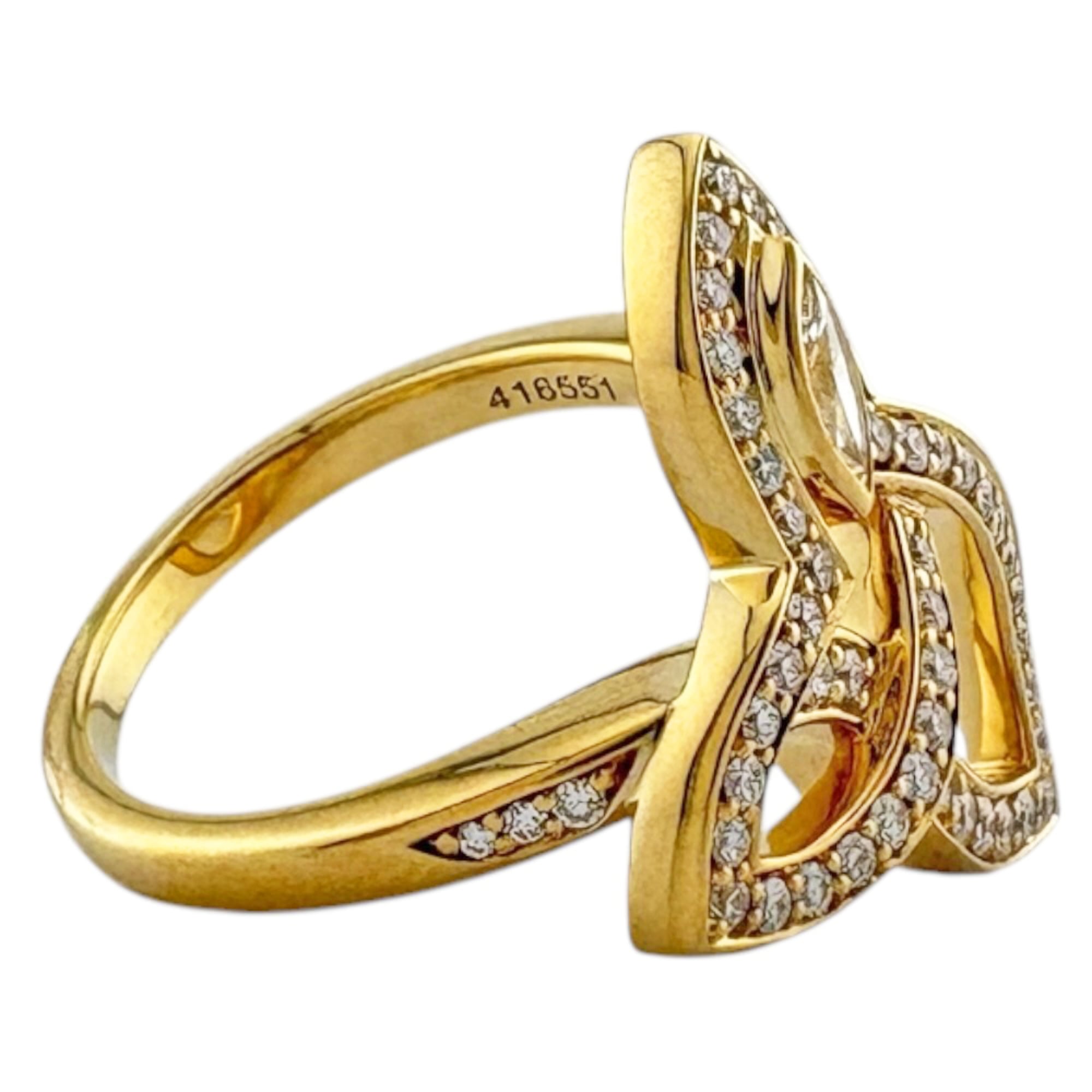 Harry Winston Gold Yellow Gold (18K) Band Ring (Pre-Owned)