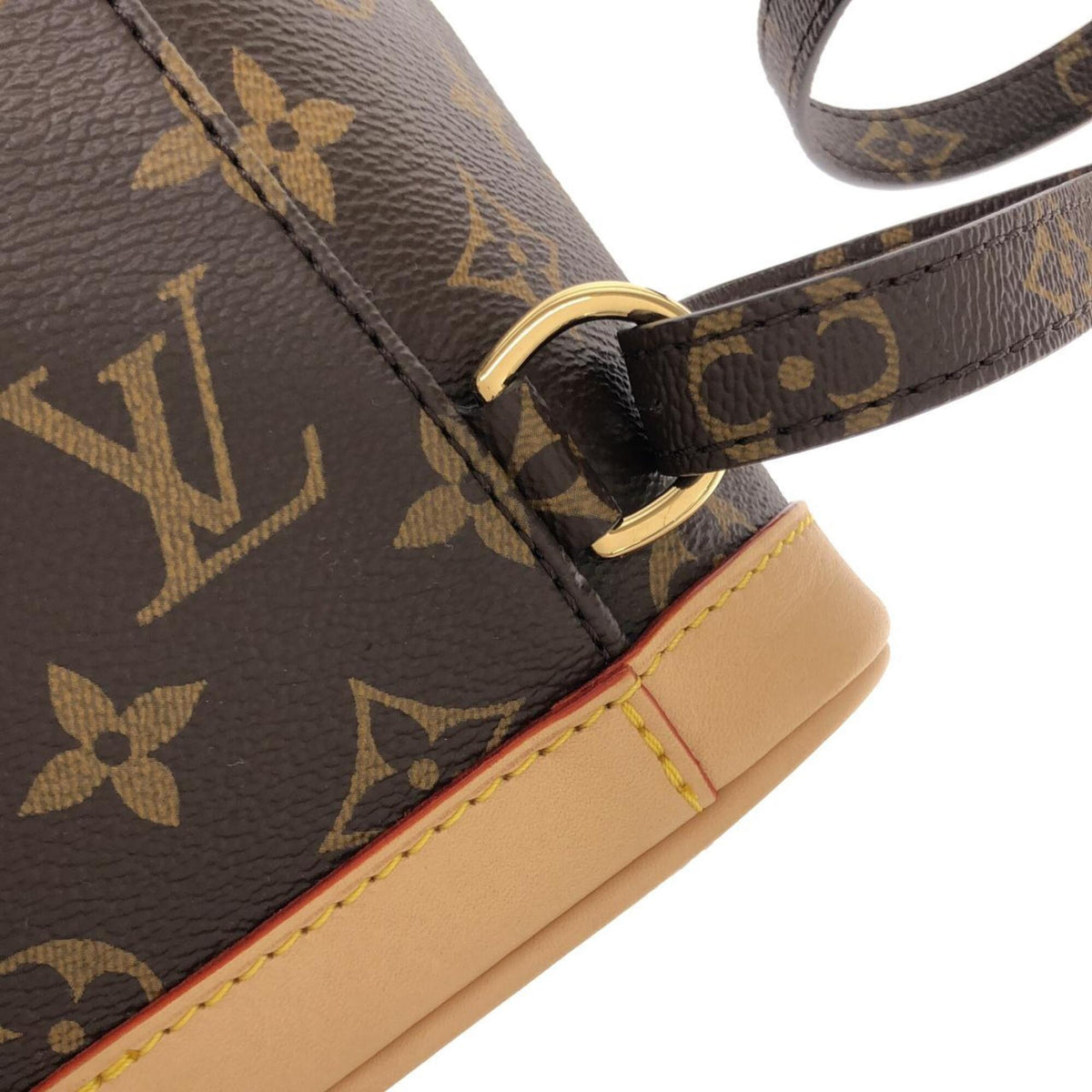 Louis Vuitton Marron Coated Canvas Backpack (Pre-Owned)