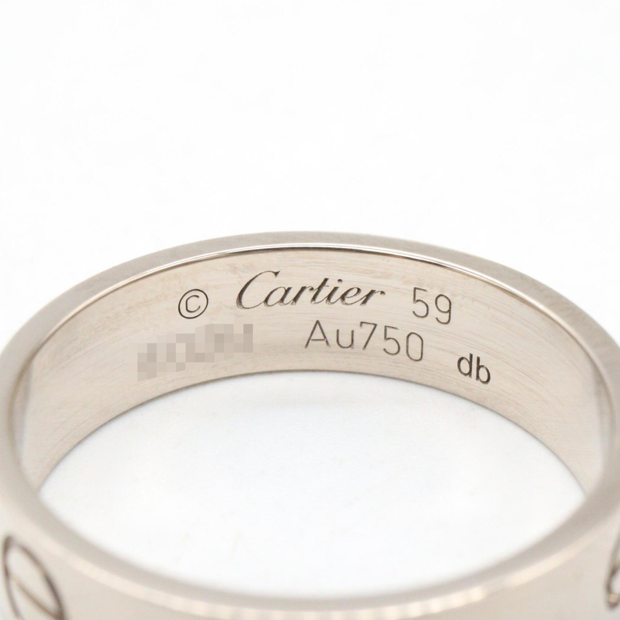 Cartier Silver White Gold (18K) Band Ring (Pre-Owned)