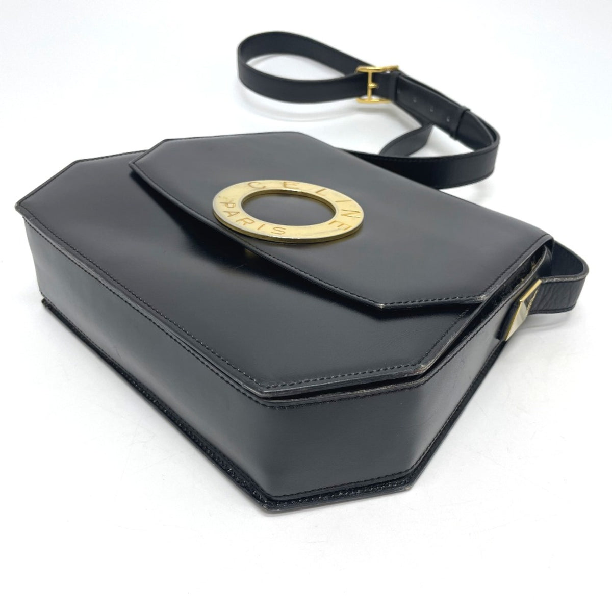 Celine Black Leather Shoulder Bag (Pre-Owned)