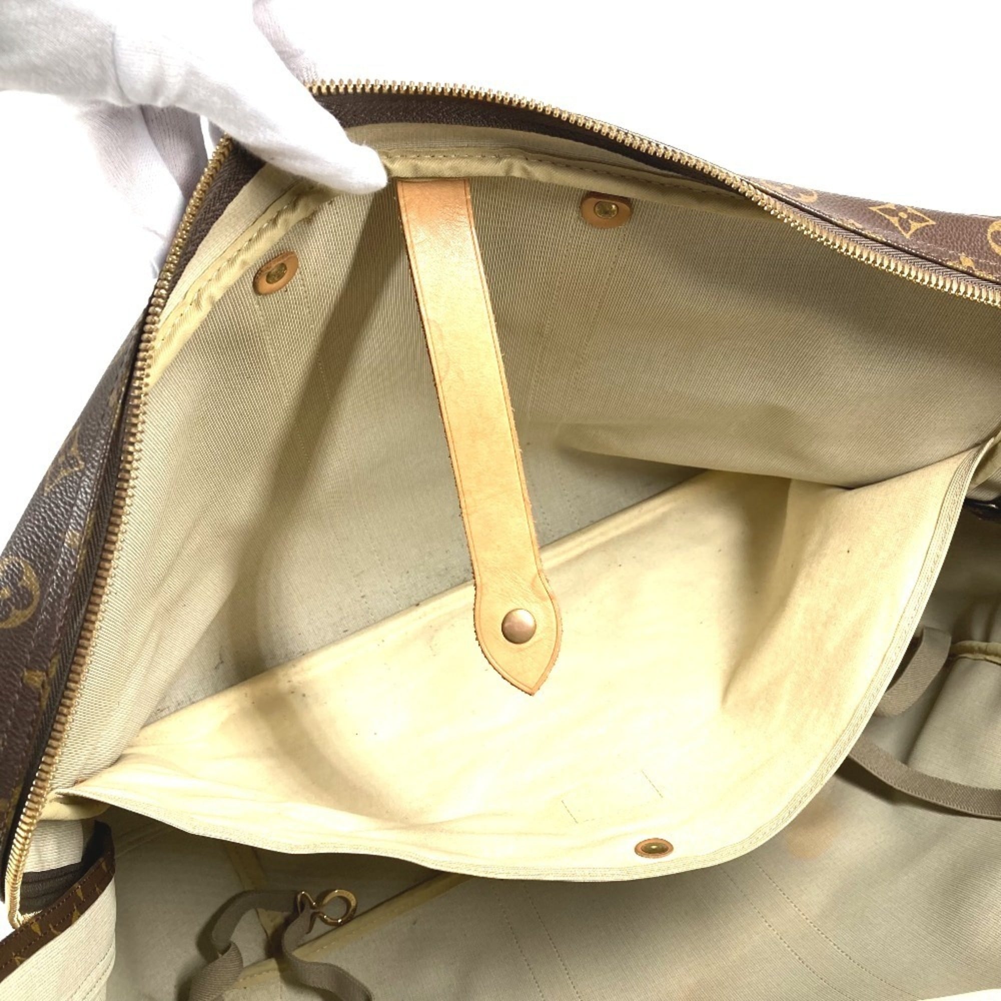 Louis Vuitton Brown Monogram Boston Bag Handbag (Pre-Owned)
