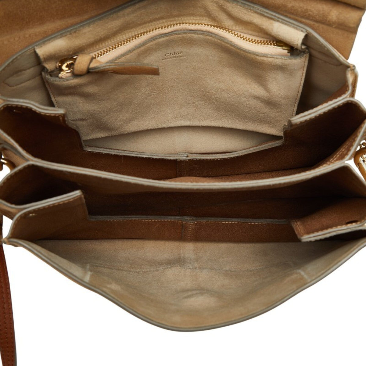 Chloé Beige Suede Leather Shoulder Bag (Pre-Owned)