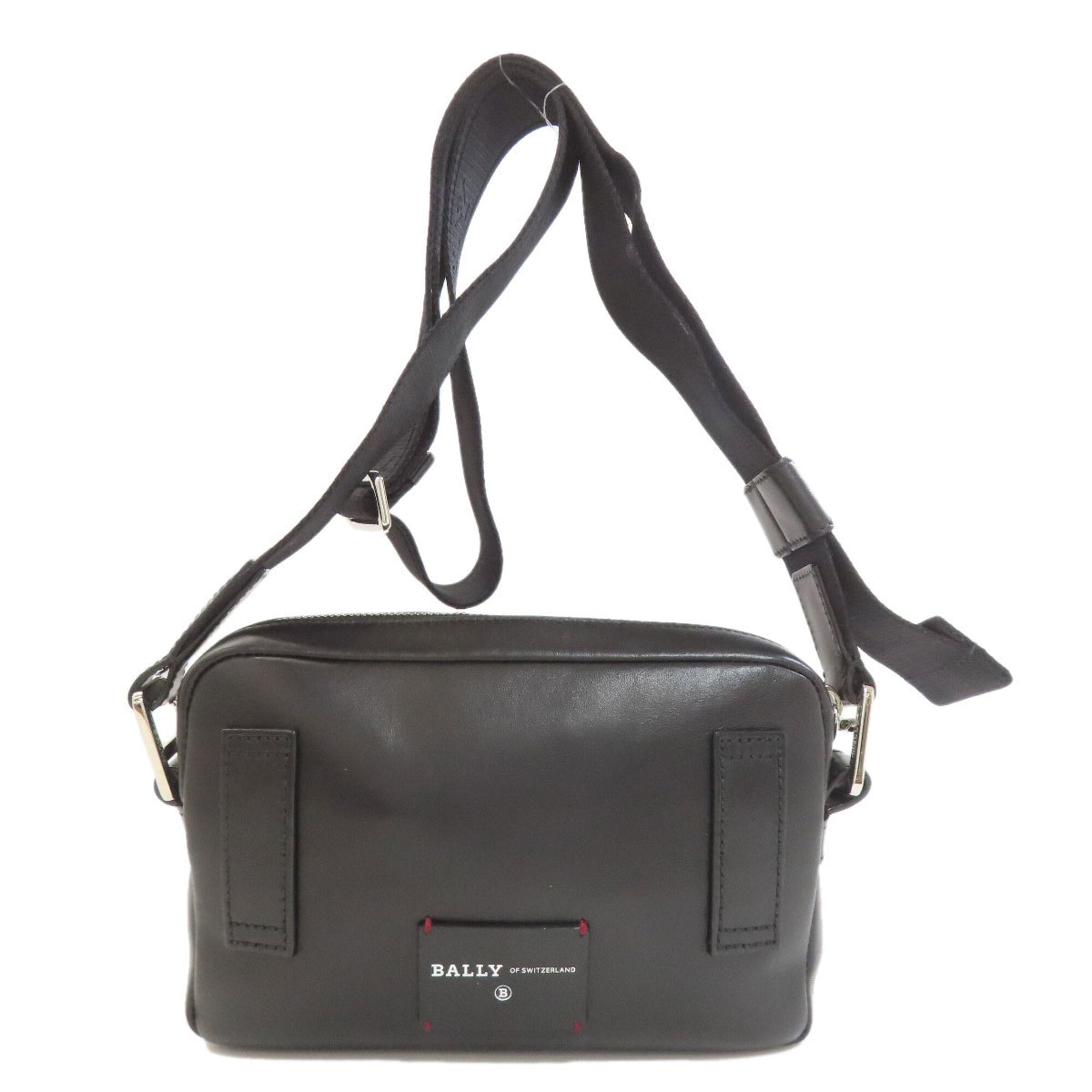 Bally Black Leather Shoulder Bag (Pre-Owned)