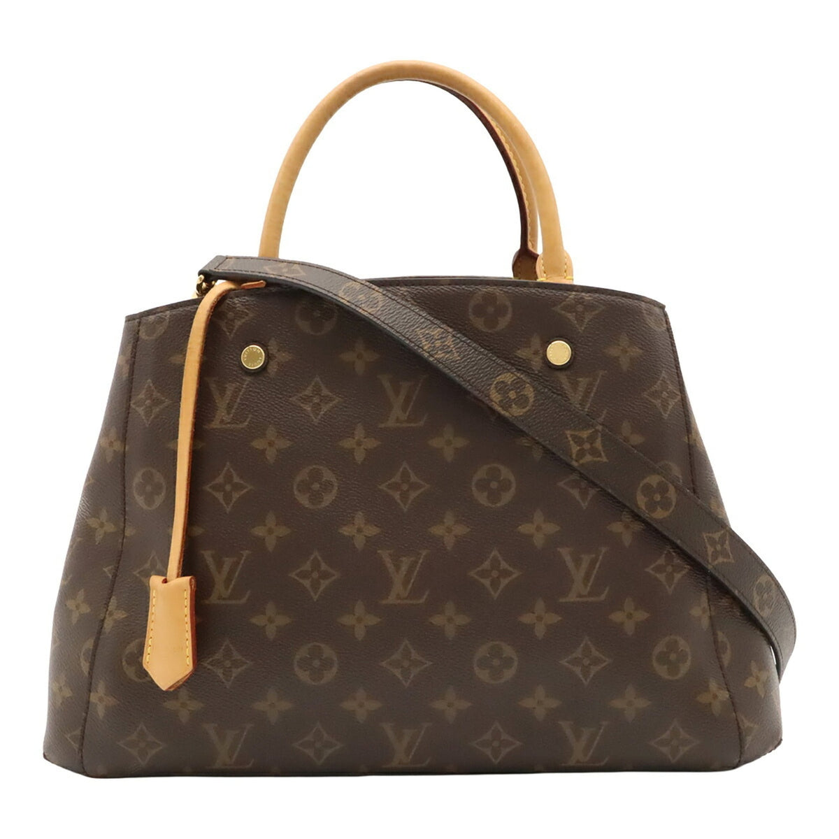 Louis Vuitton Brown Monogram Handbag Shoulder Bag (Pre-Owned)