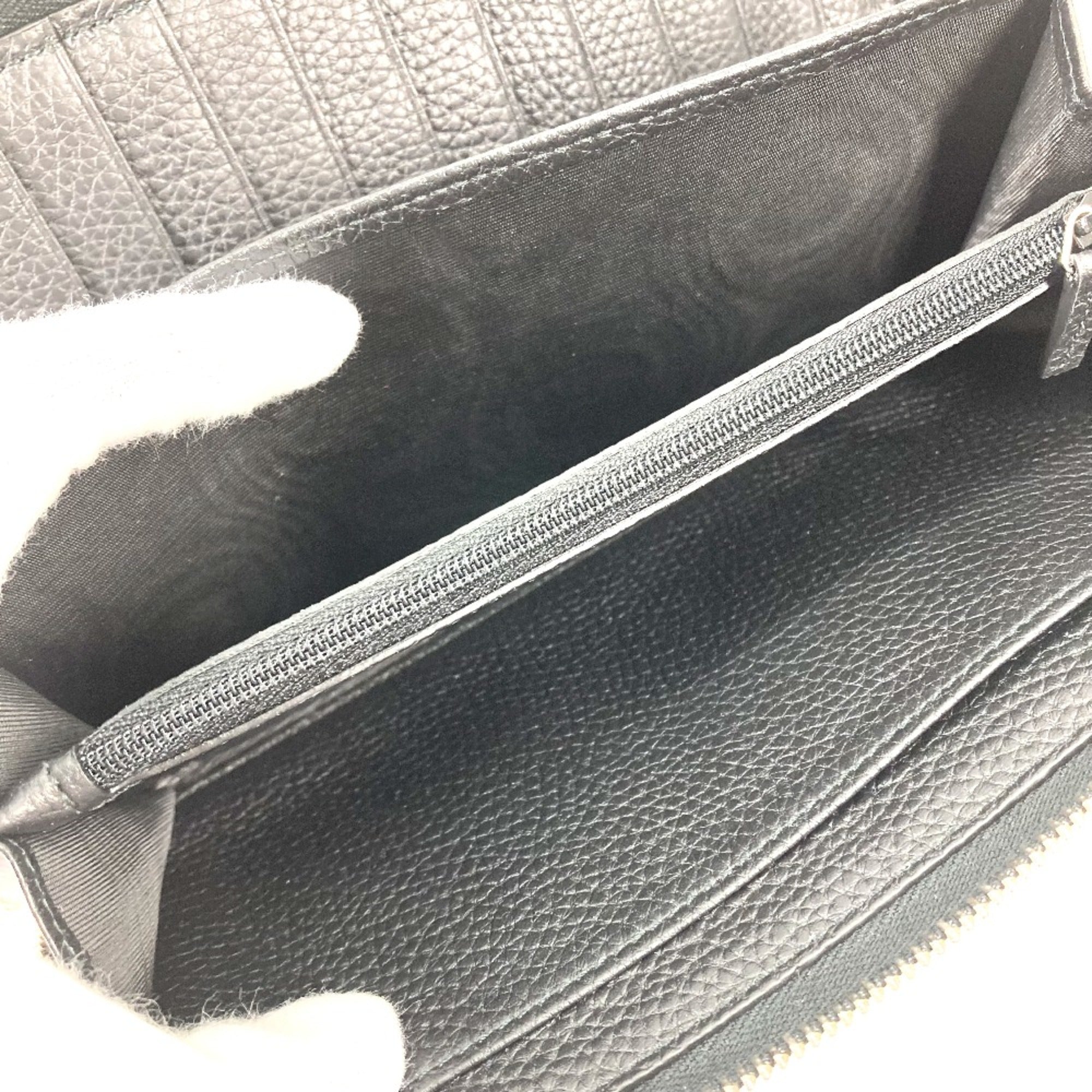 Gucci Black Leather Long Wallet (Bi-Fold) (Pre-Owned)