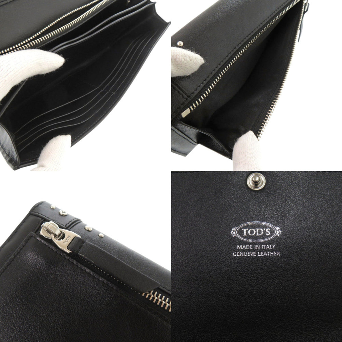 Tod's Black Leather Shoulder Bag (Pre-Owned)