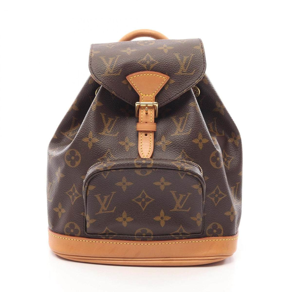Louis Vuitton Brown Pvc Leather Backpack Handbag (Pre-Owned)