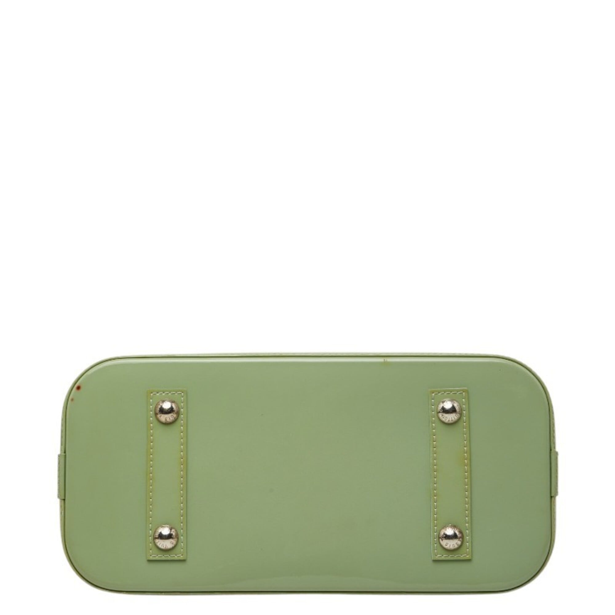 Louis Vuitton Green Patent Leather Handbag Shoulder Bag (Pre-Owned)