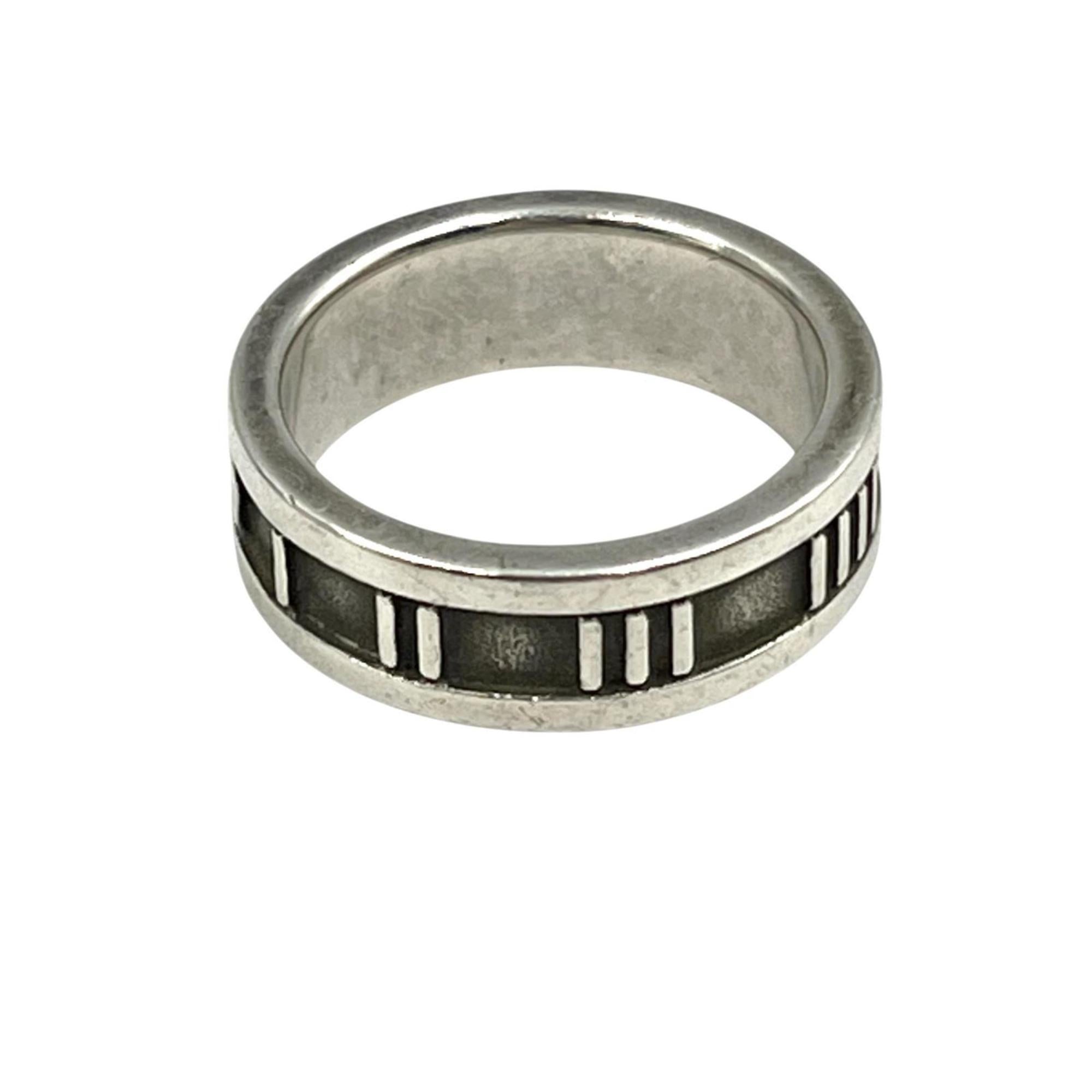 Tiffany Silver Black Silver 925 Band Ring (Pre-Owned)