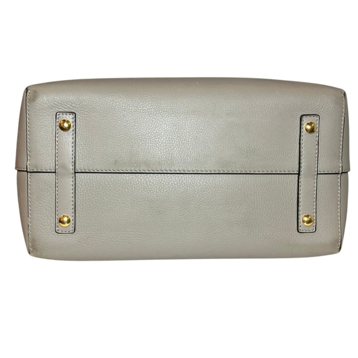 Burberry Grayish Leather Tote Bag (Pre-Owned)