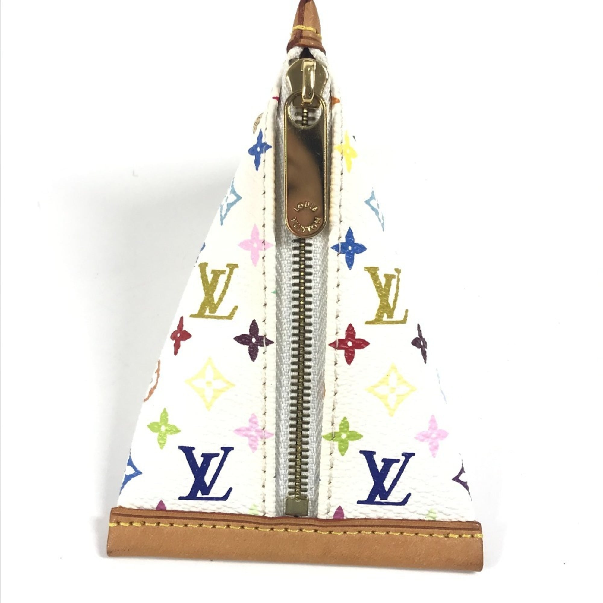 Louis Vuitton Blanc White Monogram Multicolore Coin Purse/Coin Case (Pre-Owned)