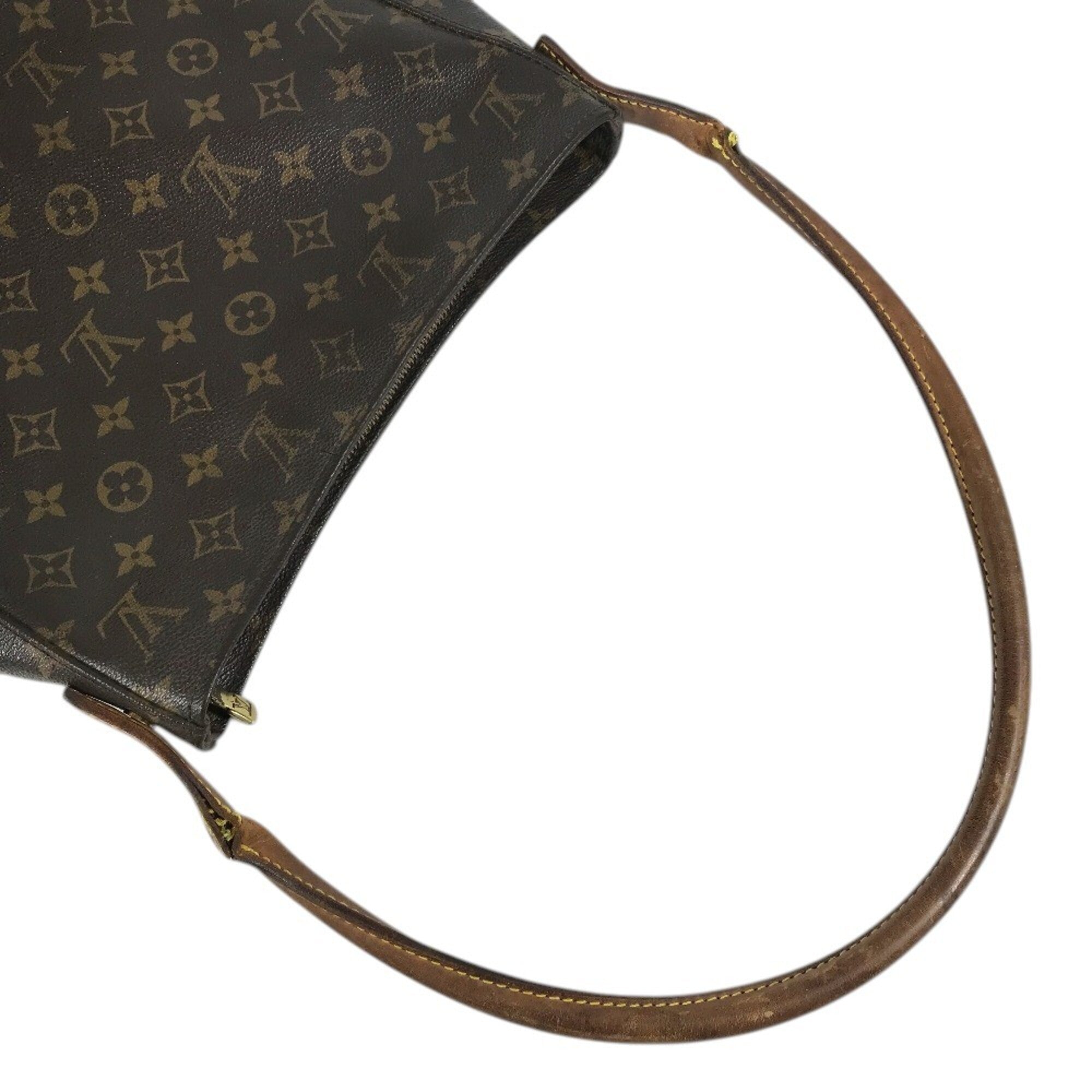 Louis Vuitton Brown Monogram Canvas Handbag Shoulder Bag (Pre-Owned)