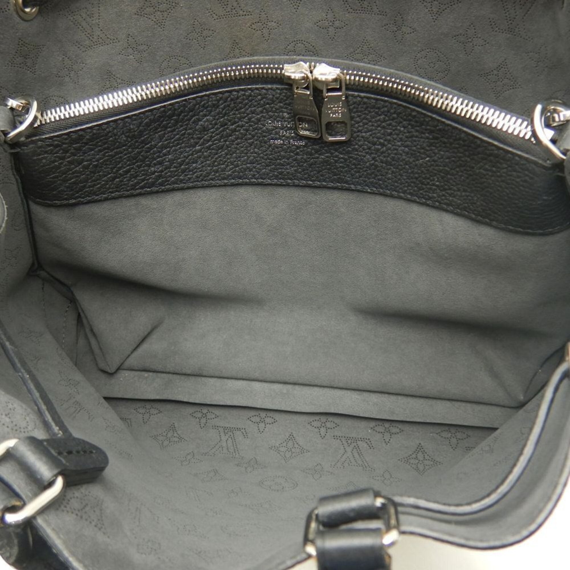 Louis Vuitton Mahina Noir Mahina Leather Tote Bag (Pre-Owned)