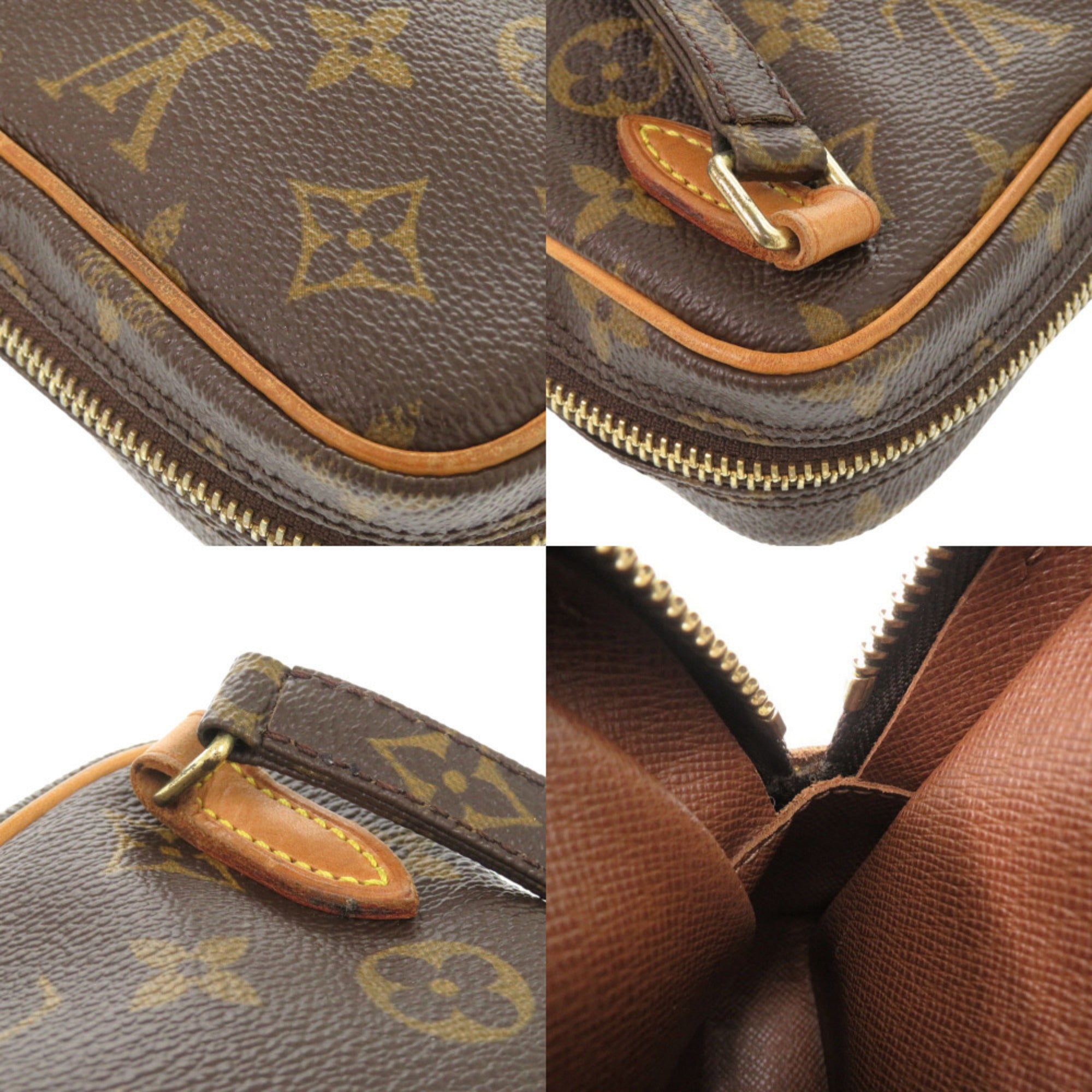 Louis Vuitton Brown Monogram Canvas Shoulder Bag (Pre-Owned)