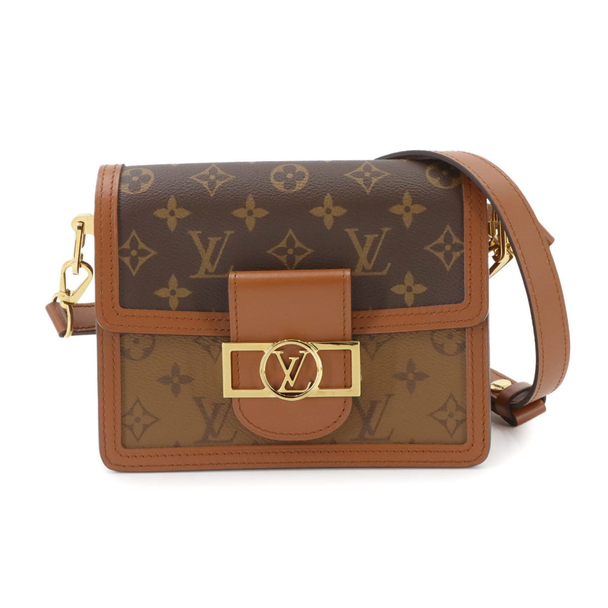 Louis Vuitton Brown Monogram Reverse Monogram Reverse Monogram Canvas Handbag Shoulder Bag (Pre-Owned)