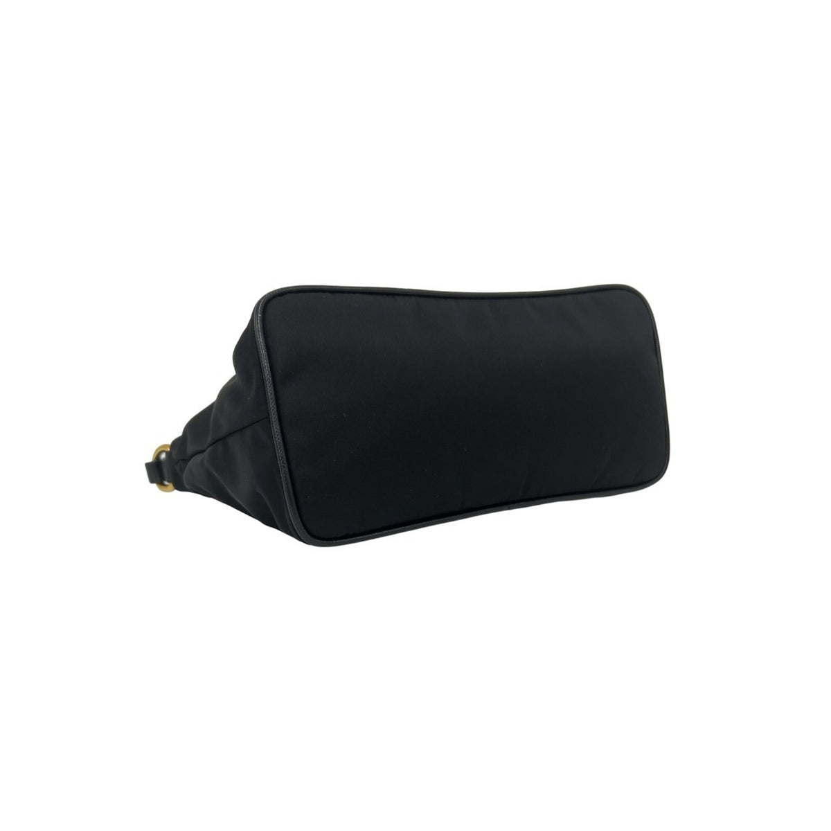 Prada Black Nylon Leather Handbag Pouch (Pre-Owned)