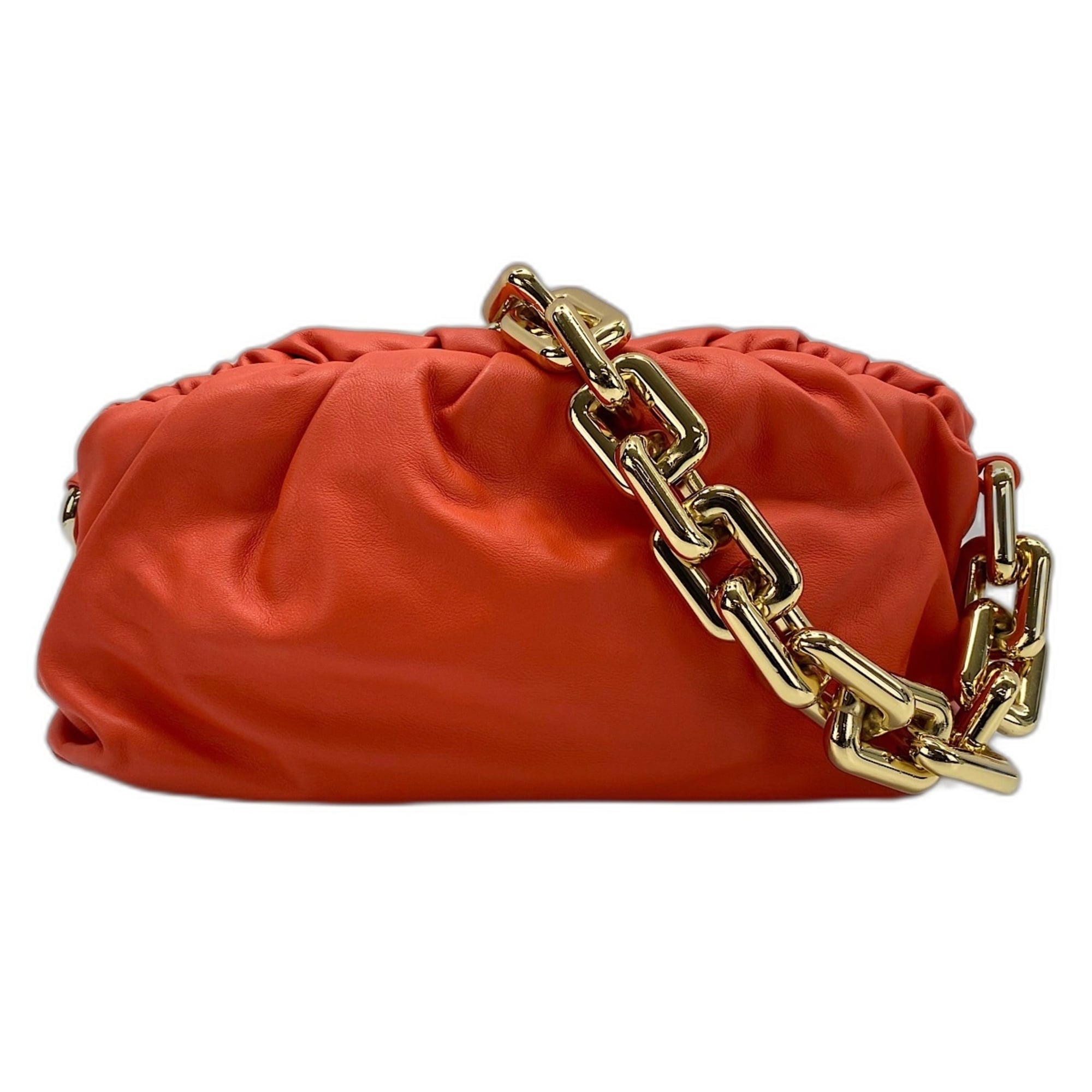 Bottega Veneta Orange Leather Pouch (Pre-Owned)