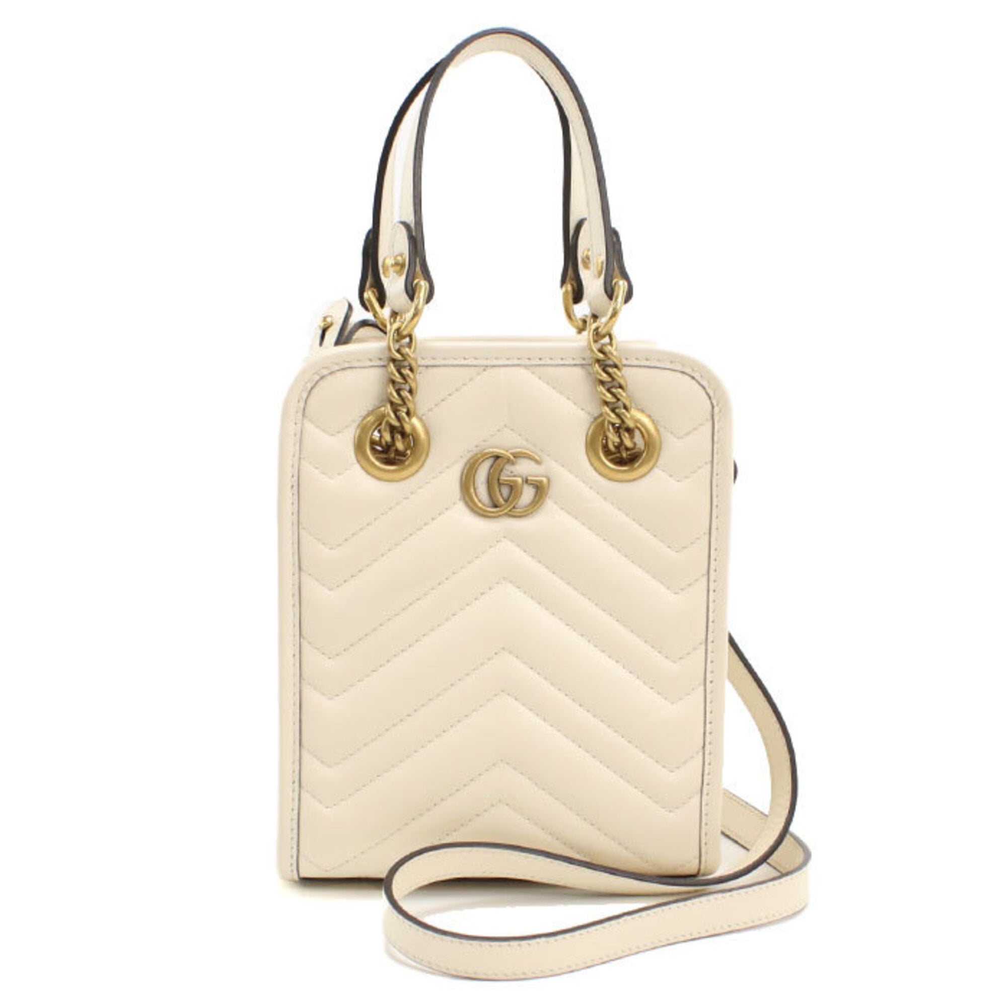 Gucci White Leather Handbag (Pre-Owned)