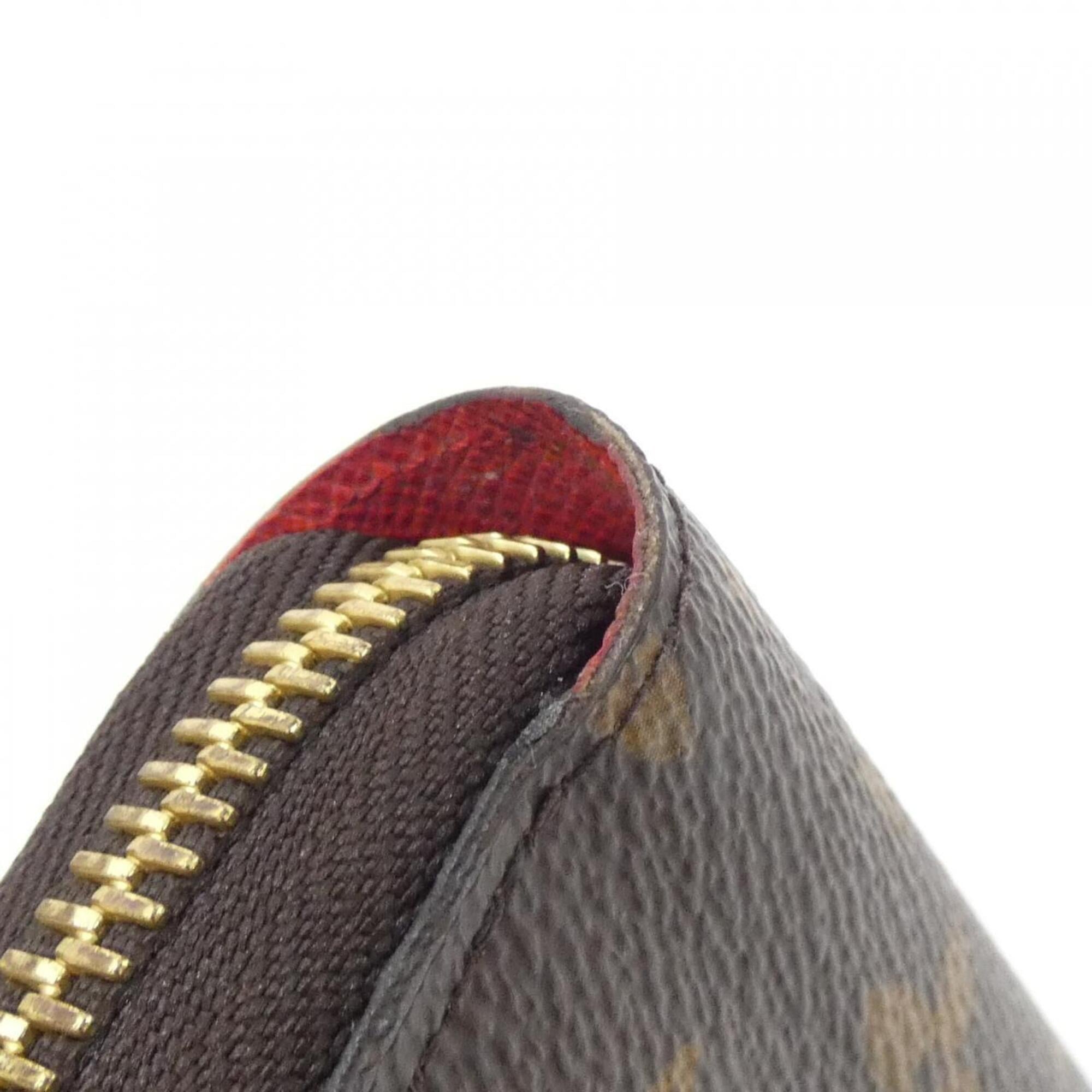 Louis Vuitton Coquelicots Marron Coated Canvas Long Wallet (Bi-Fold) (Pre-Owned)