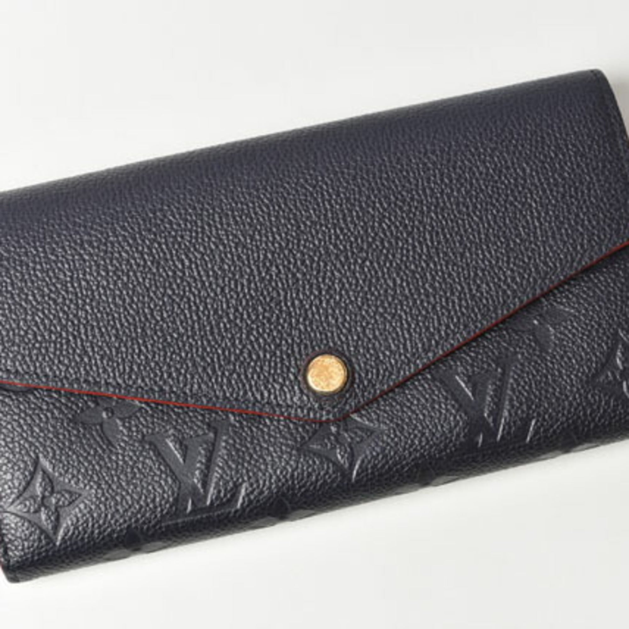 Louis Vuitton Rouge Monogram Empreinte Long Wallet (Bi-Fold) (Pre-Owned)