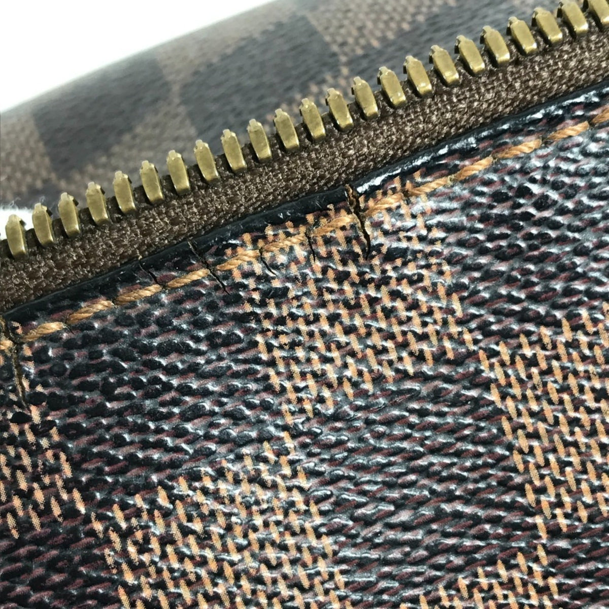 Louis Vuitton Brown Ebene Damier Canvas Boston Bag Handbag Tote Bag (Pre-Owned)