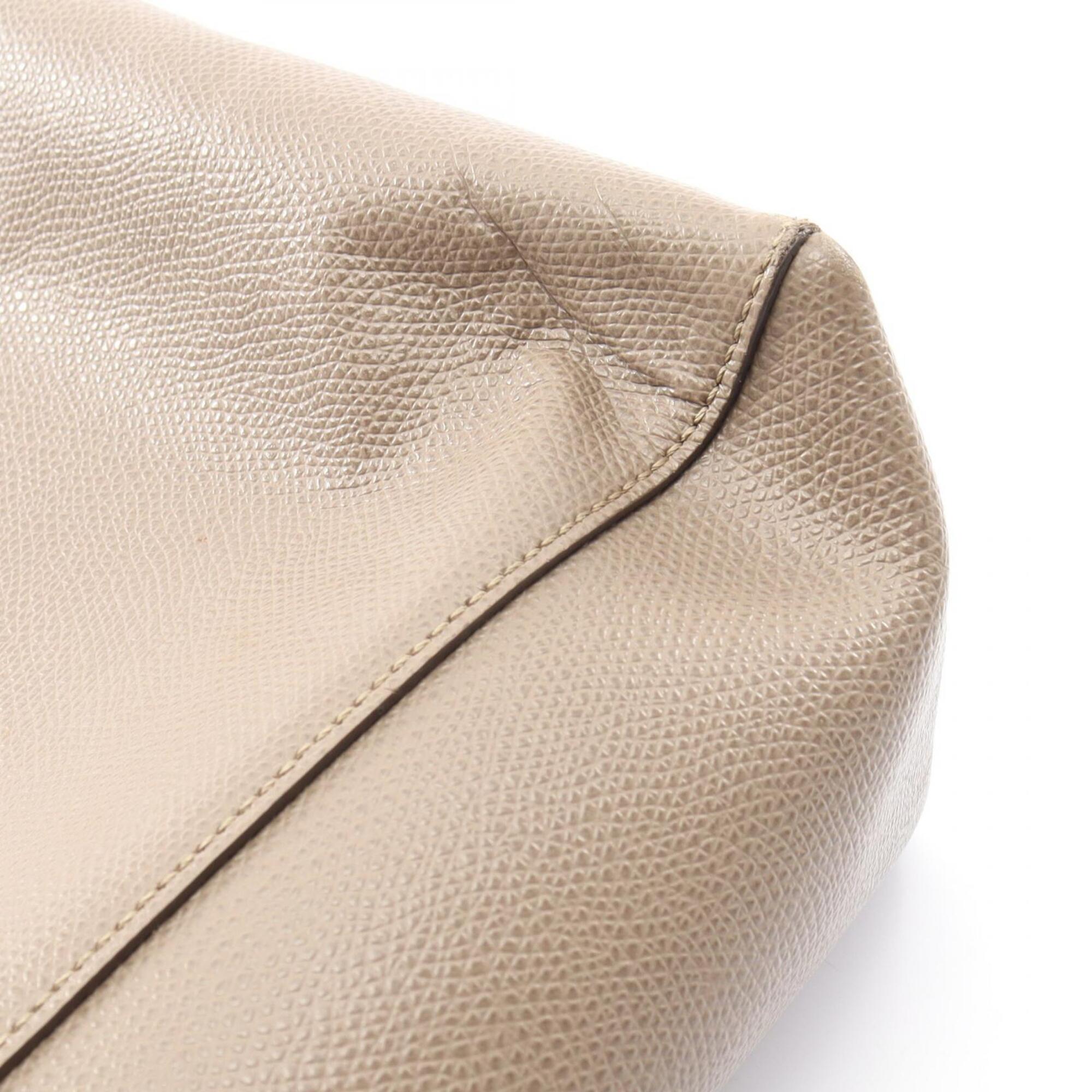 Celine Beige Leather Handbag Tote Bag (Pre-Owned)