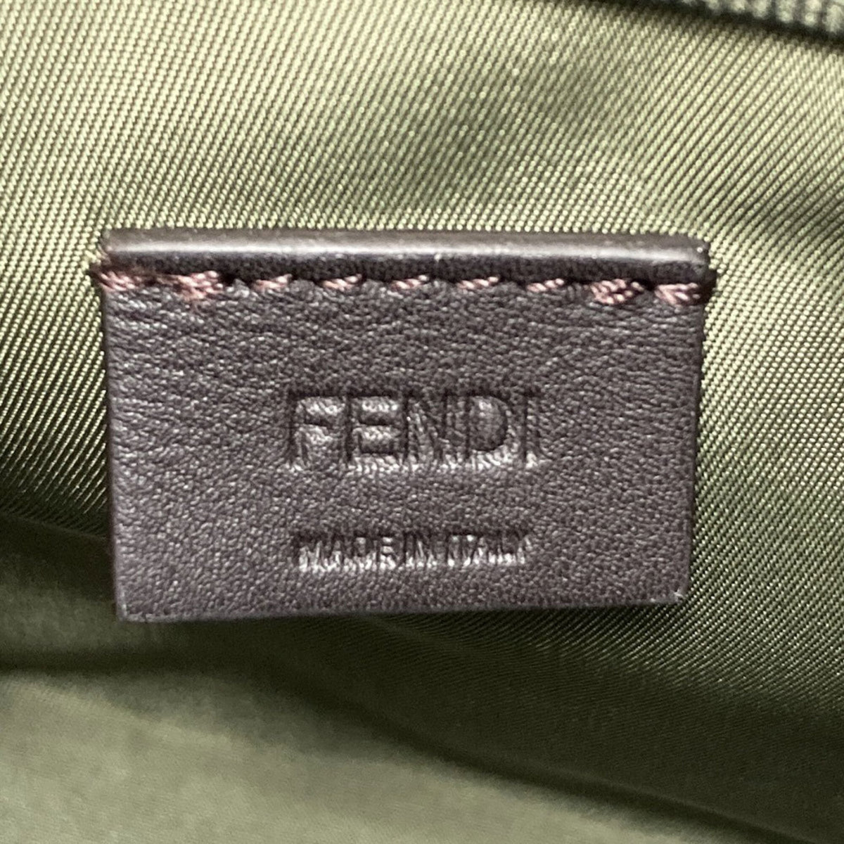 Fendi Khaki Canvas Handbag (Pre-Owned)