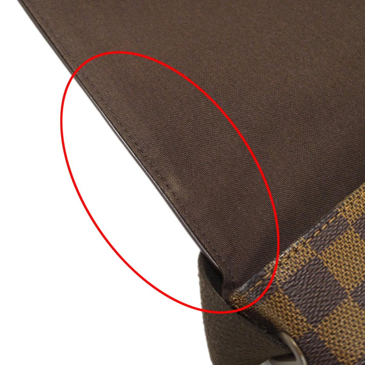 Louis Vuitton Brown Damier Canvas Galle Damier Canvas Handbag Shoulder Bag (Pre-Owned)