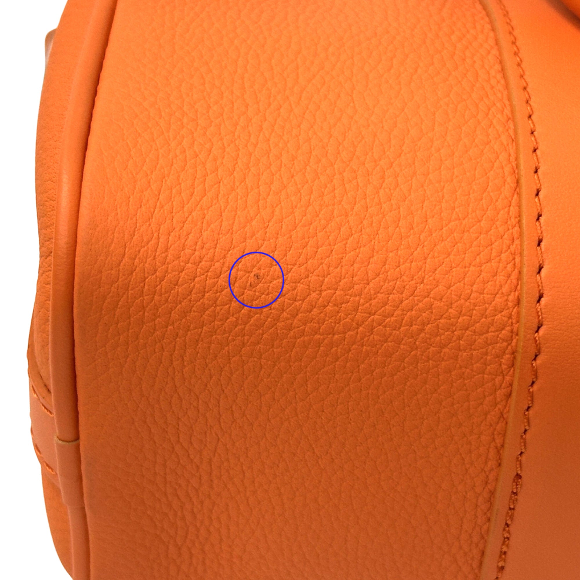 Louis Vuitton Orange Leather Handbag Shoulder Bag (Pre-Owned)