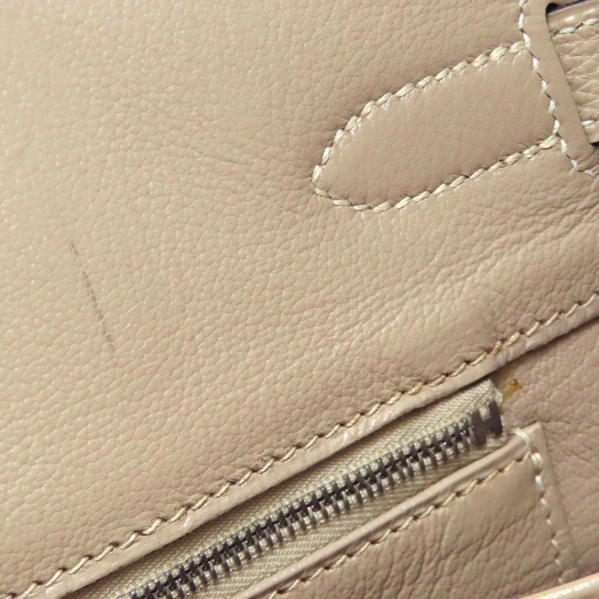 Hermes Beige Togo Leather Handbag (Pre-Owned)