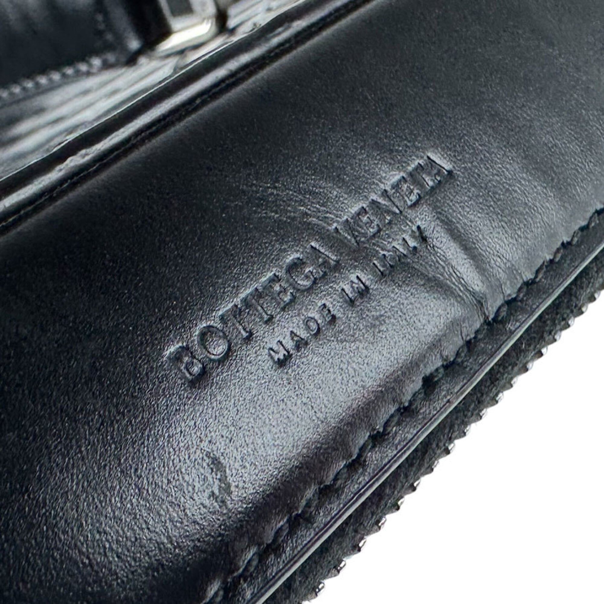Bottega Veneta Black Leather Shoulder Bag (Pre-Owned)