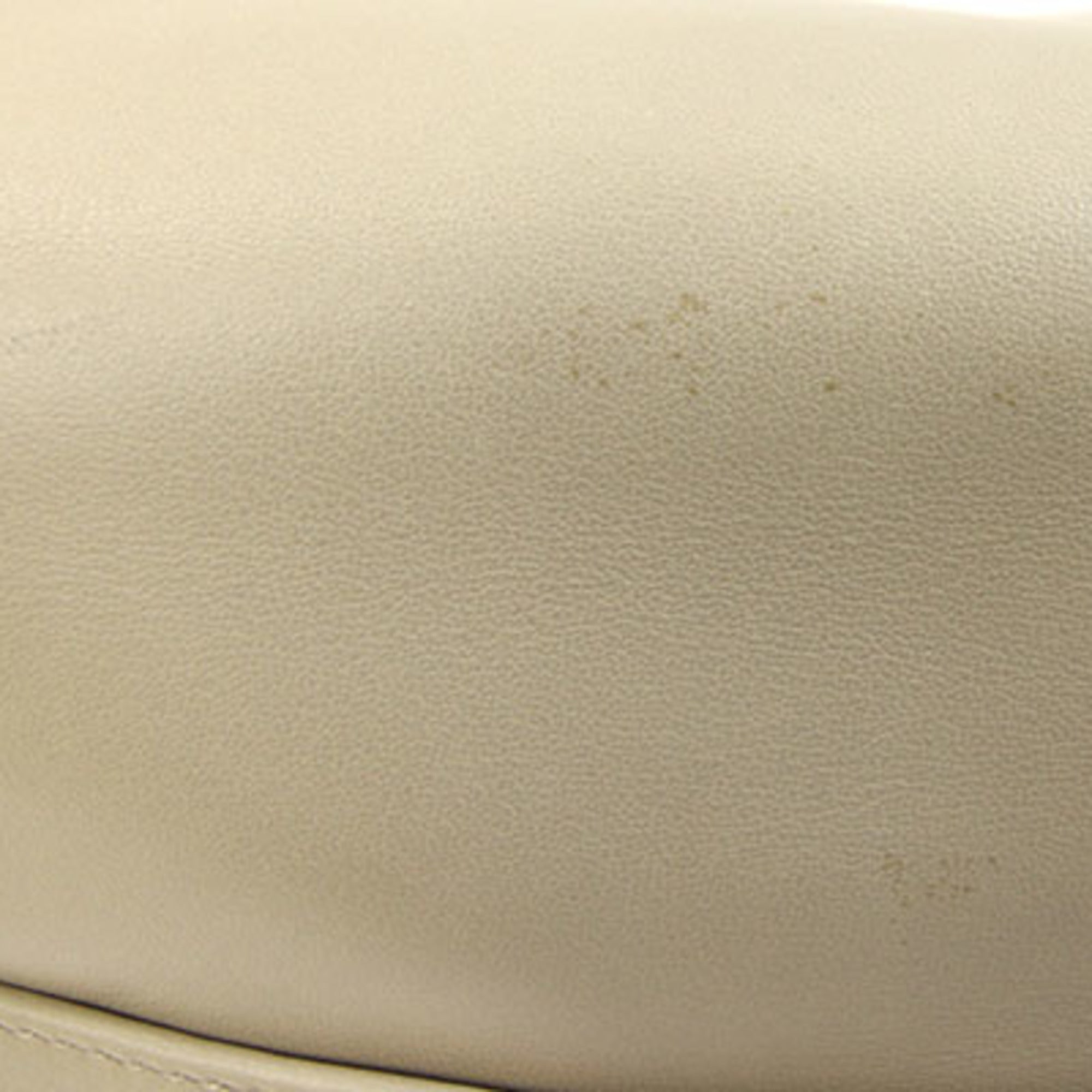 Celine Beige Yellow Leather Shoulder Bag (Pre-Owned)